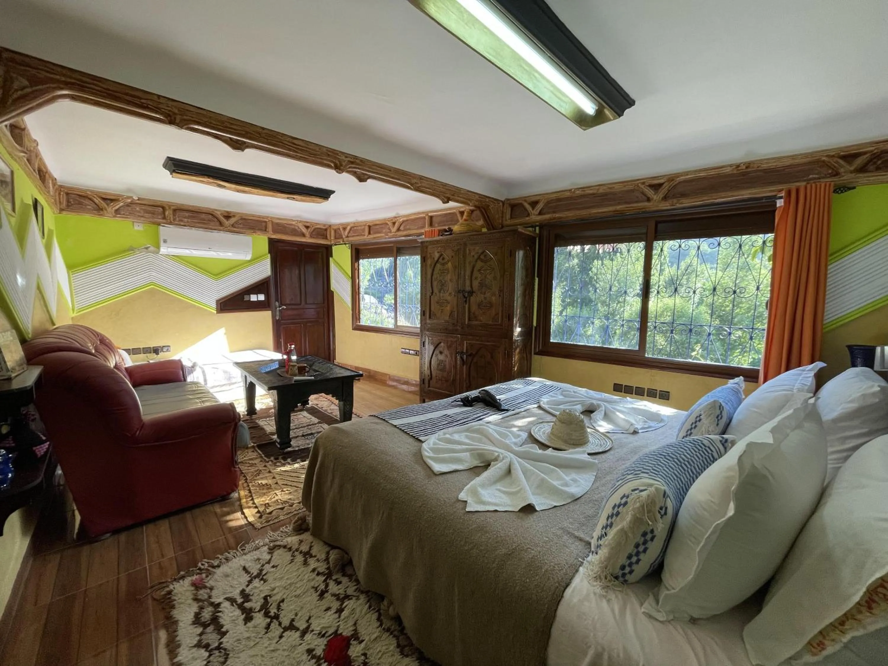 Bed in Riad Jnane Imlil