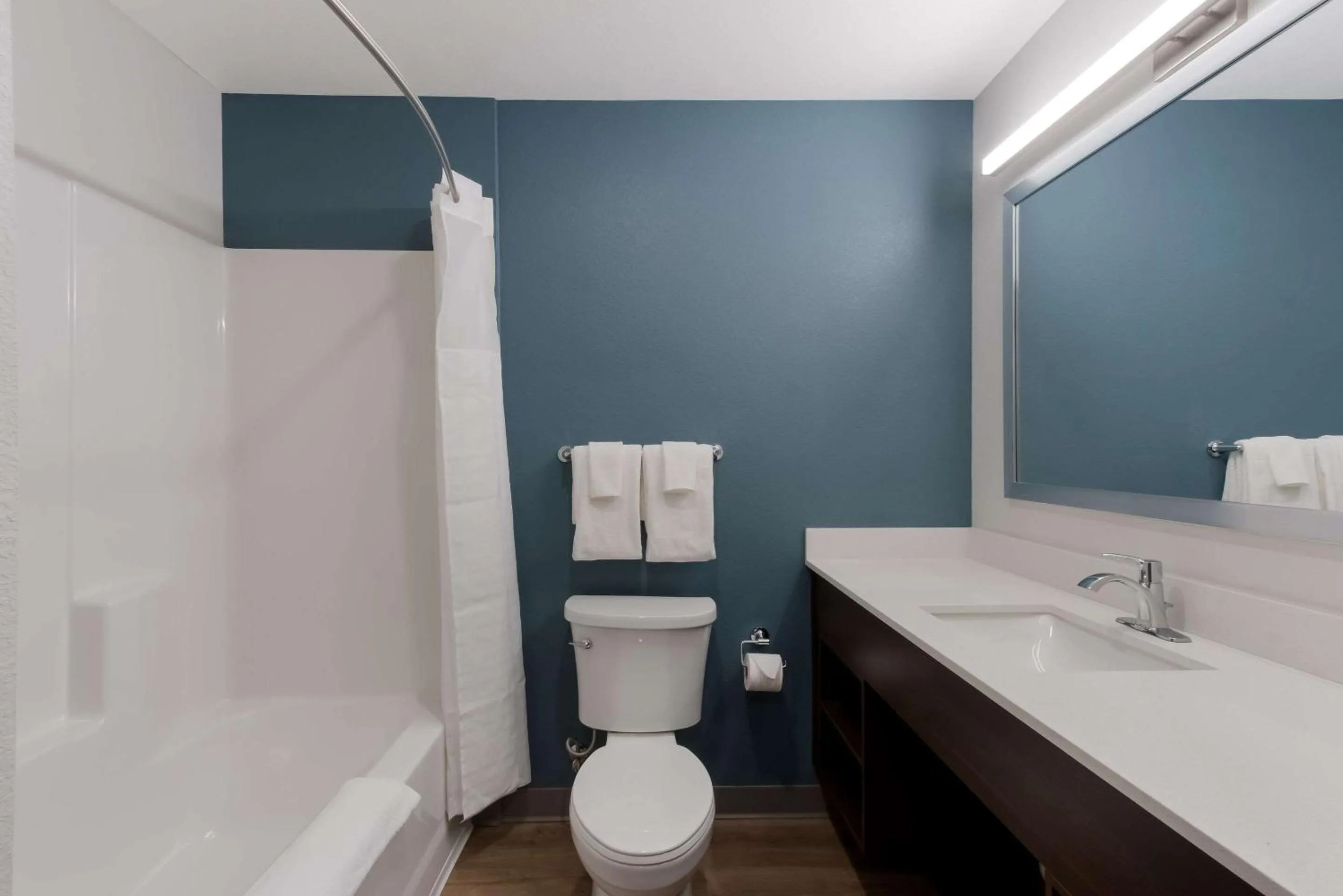 Bathroom in WoodSpring Suites Chandler Airport