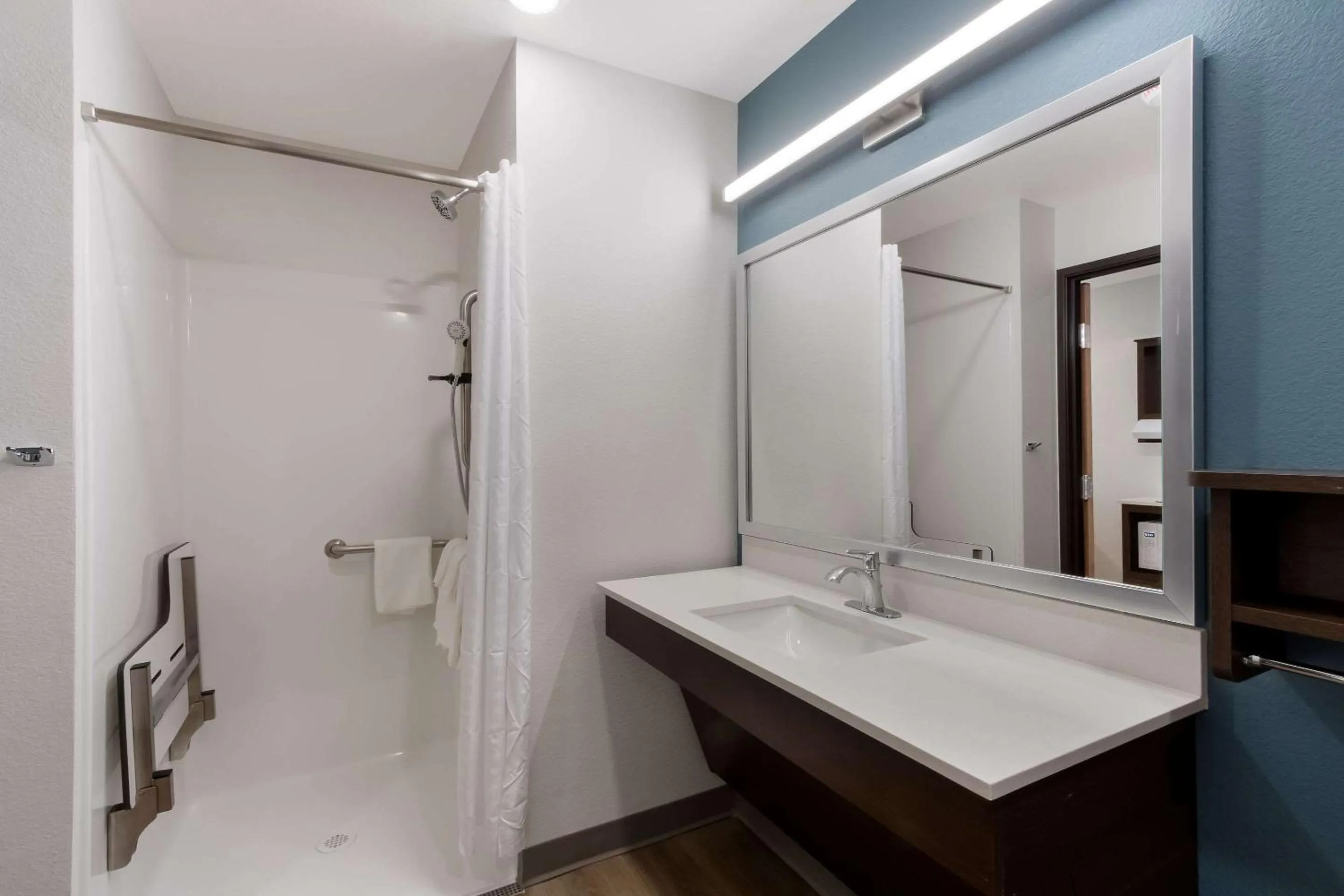 Bathroom in WoodSpring Suites Chandler Airport