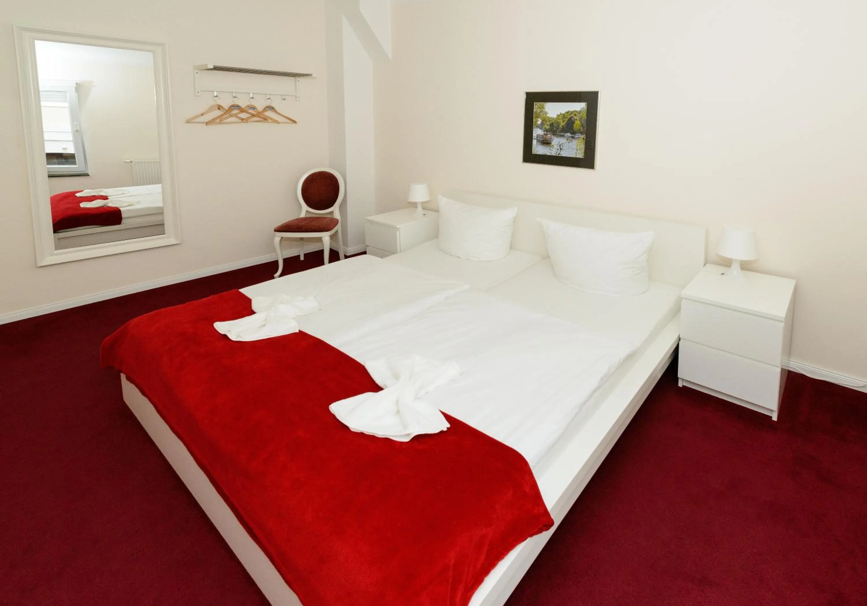 Decorative detail, Bed in City Hotel-Pension Brandenburg