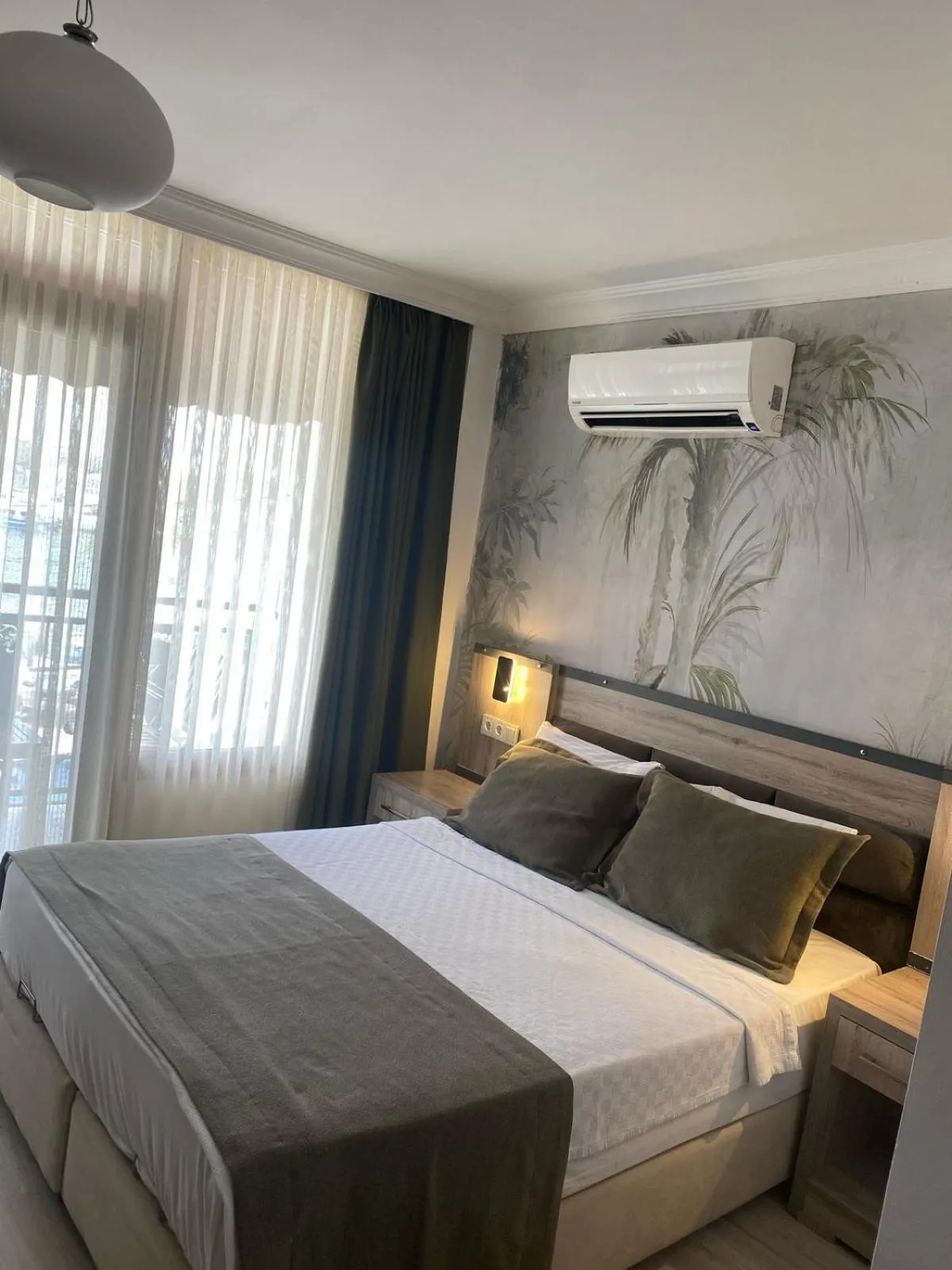 Bed in Akkan Beach Hotel