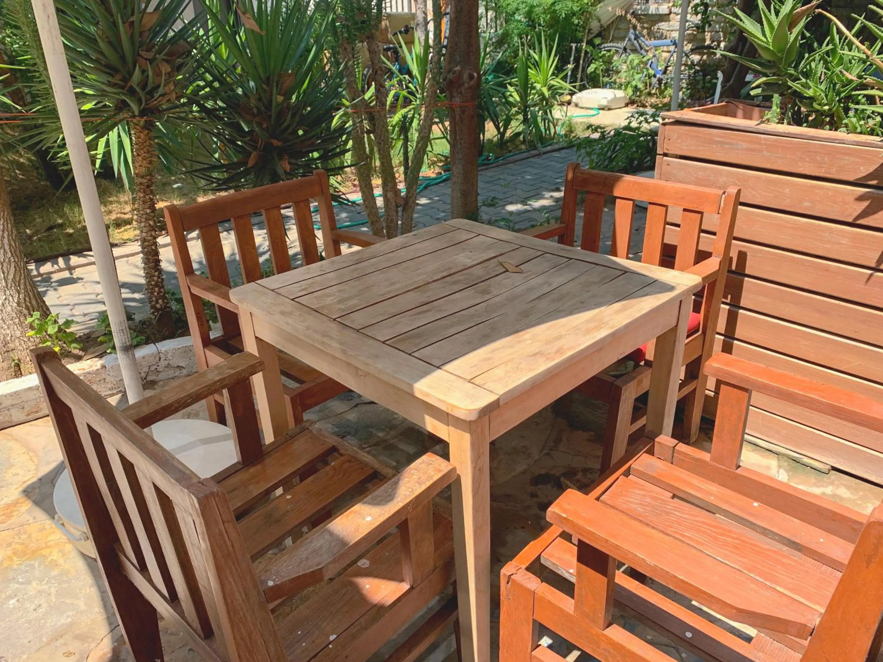 Patio in Akkan Beach Hotel