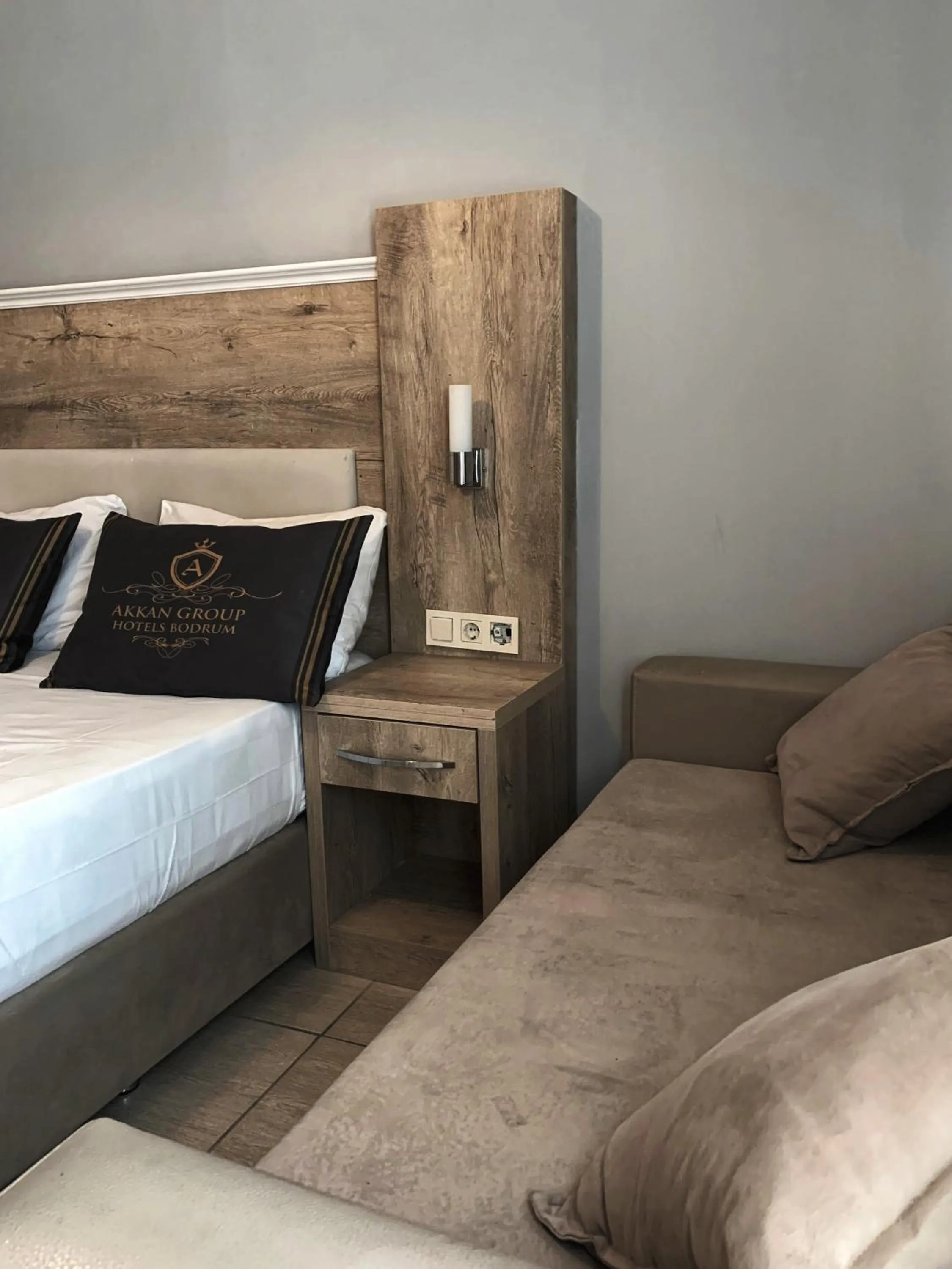 Bed in Akkan Beach Hotel