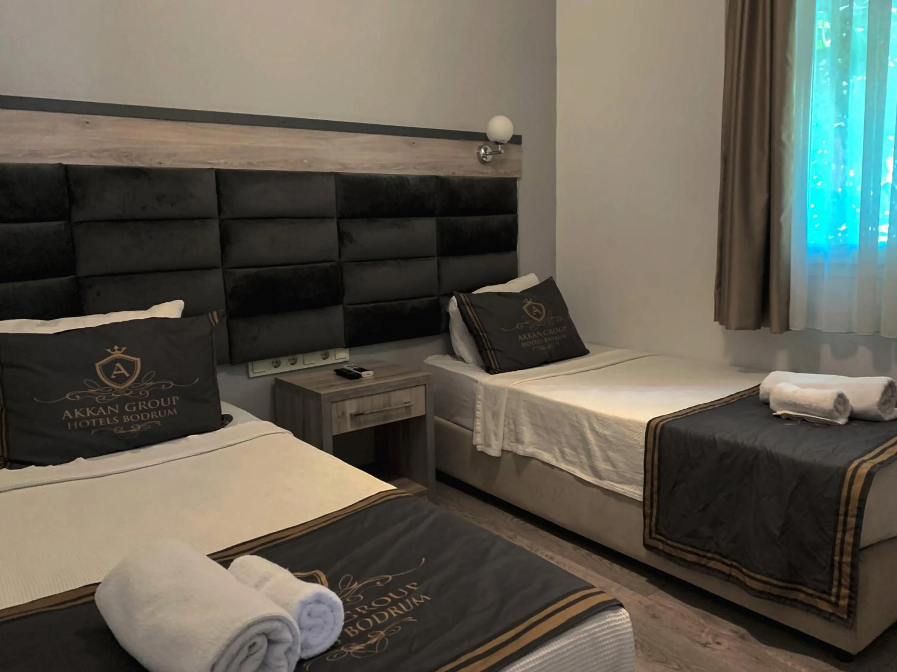 Bed in Akkan Beach Hotel