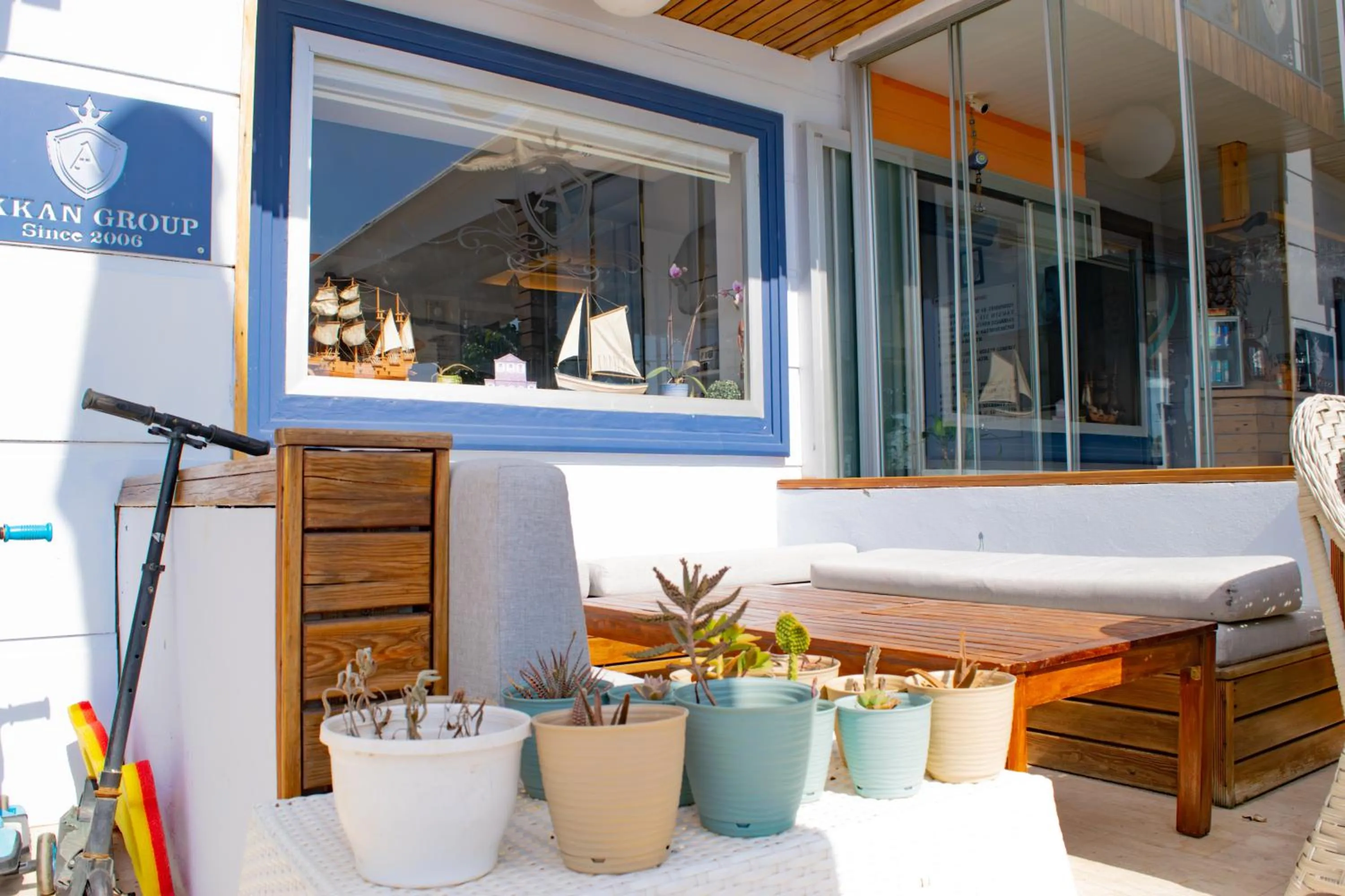 Patio in Akkan Beach Hotel