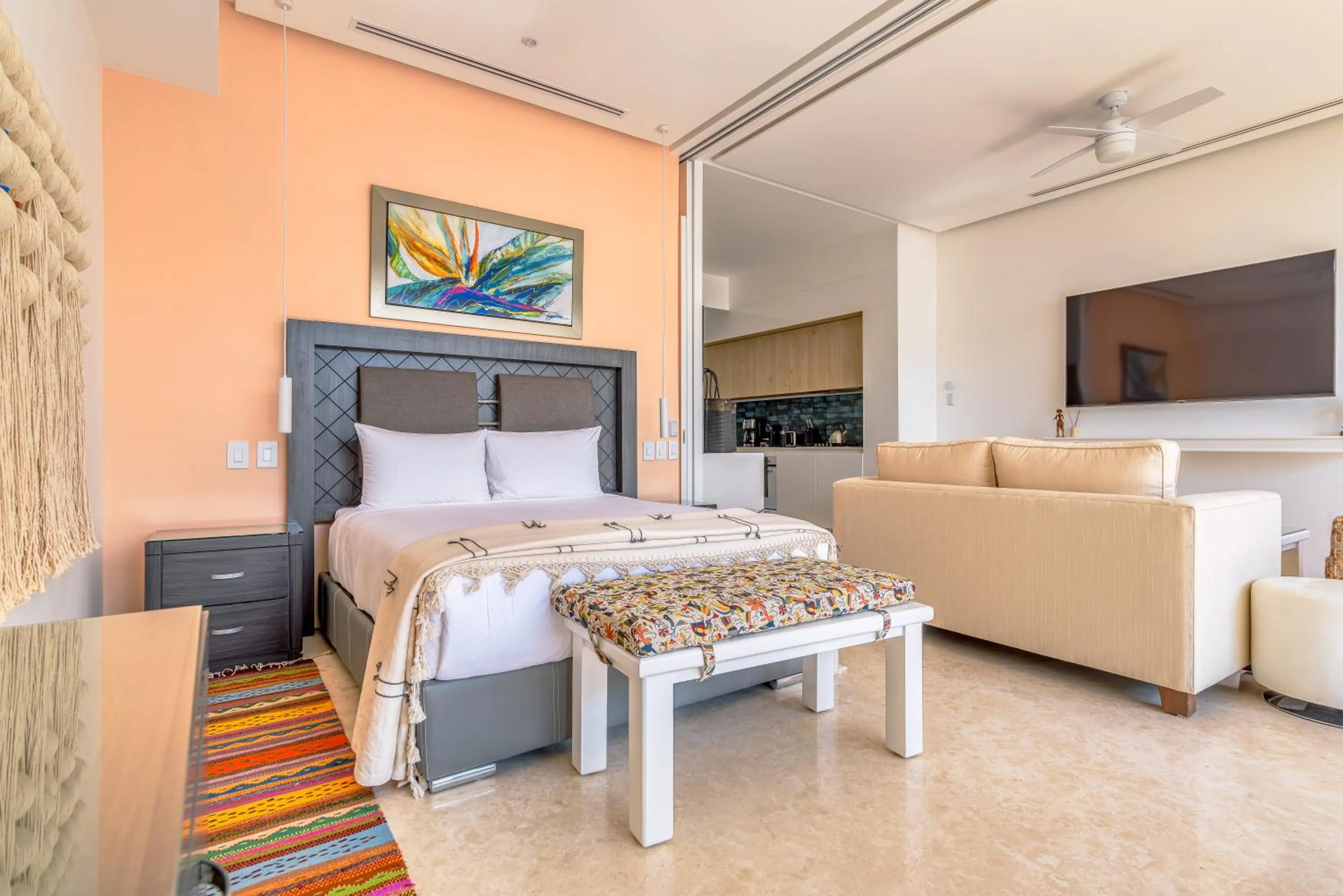 Bedroom, Bed in Maxwell Collection Romantic Zone