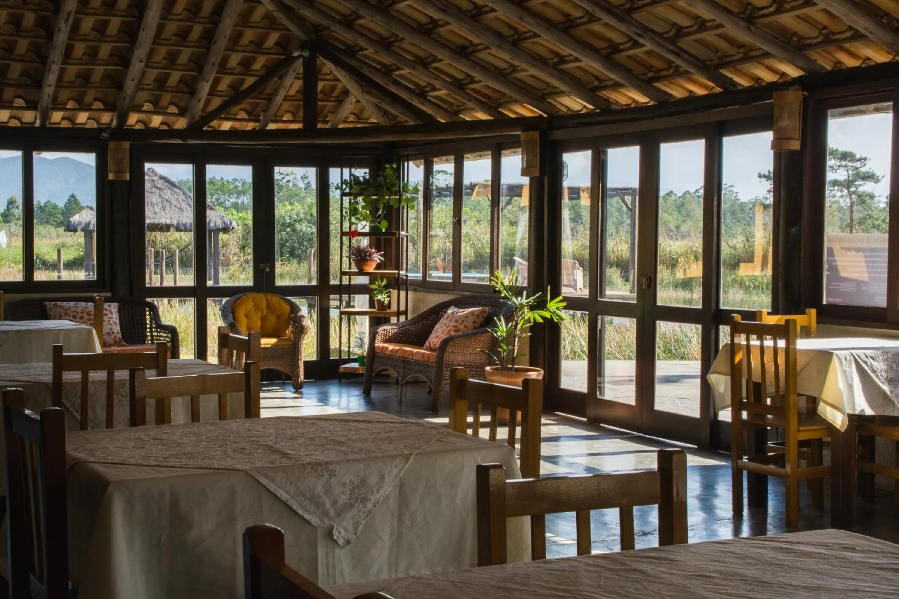 Living room in Pousada Xaxá
