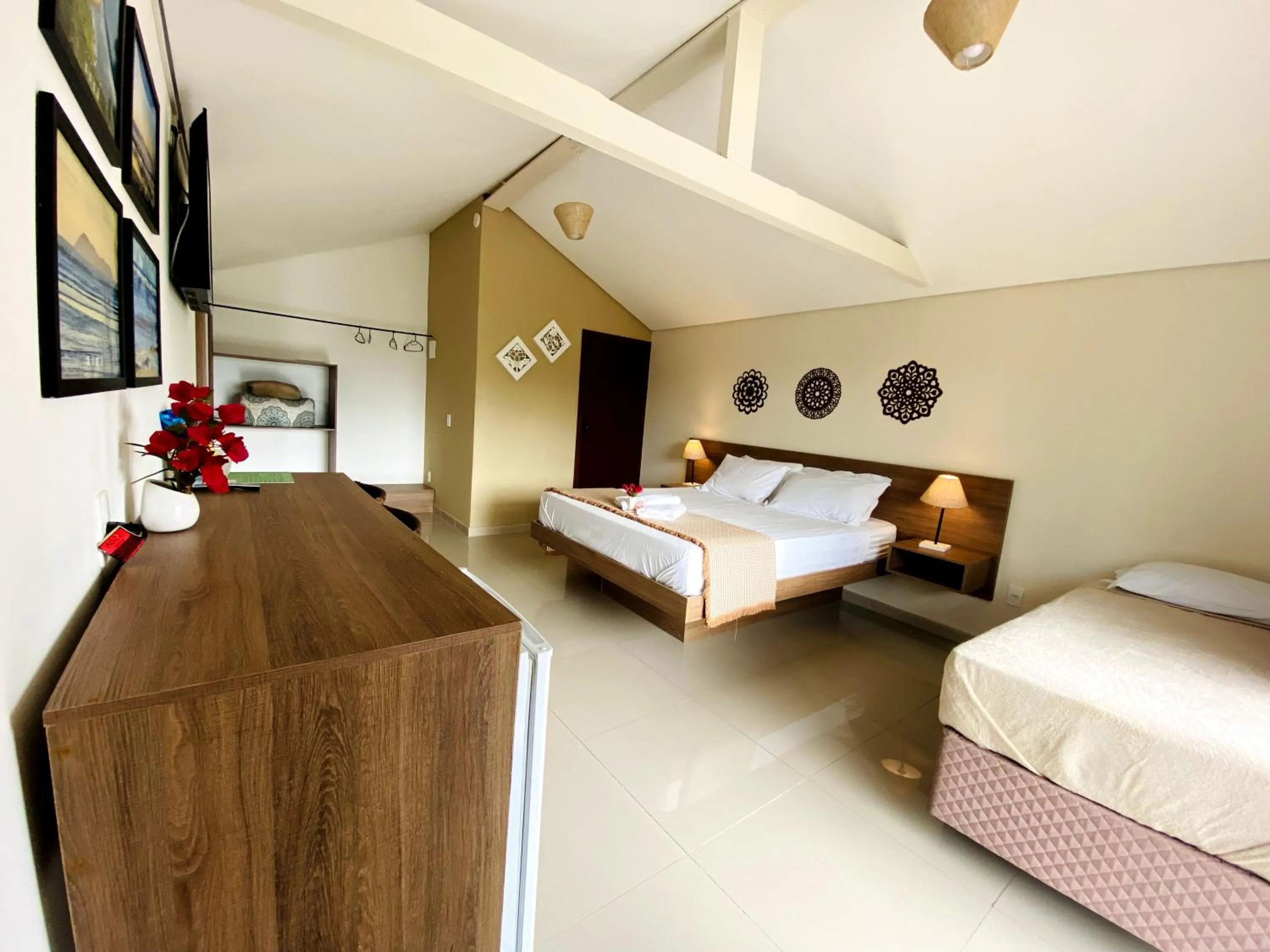 Bed in Pousada Xaxá