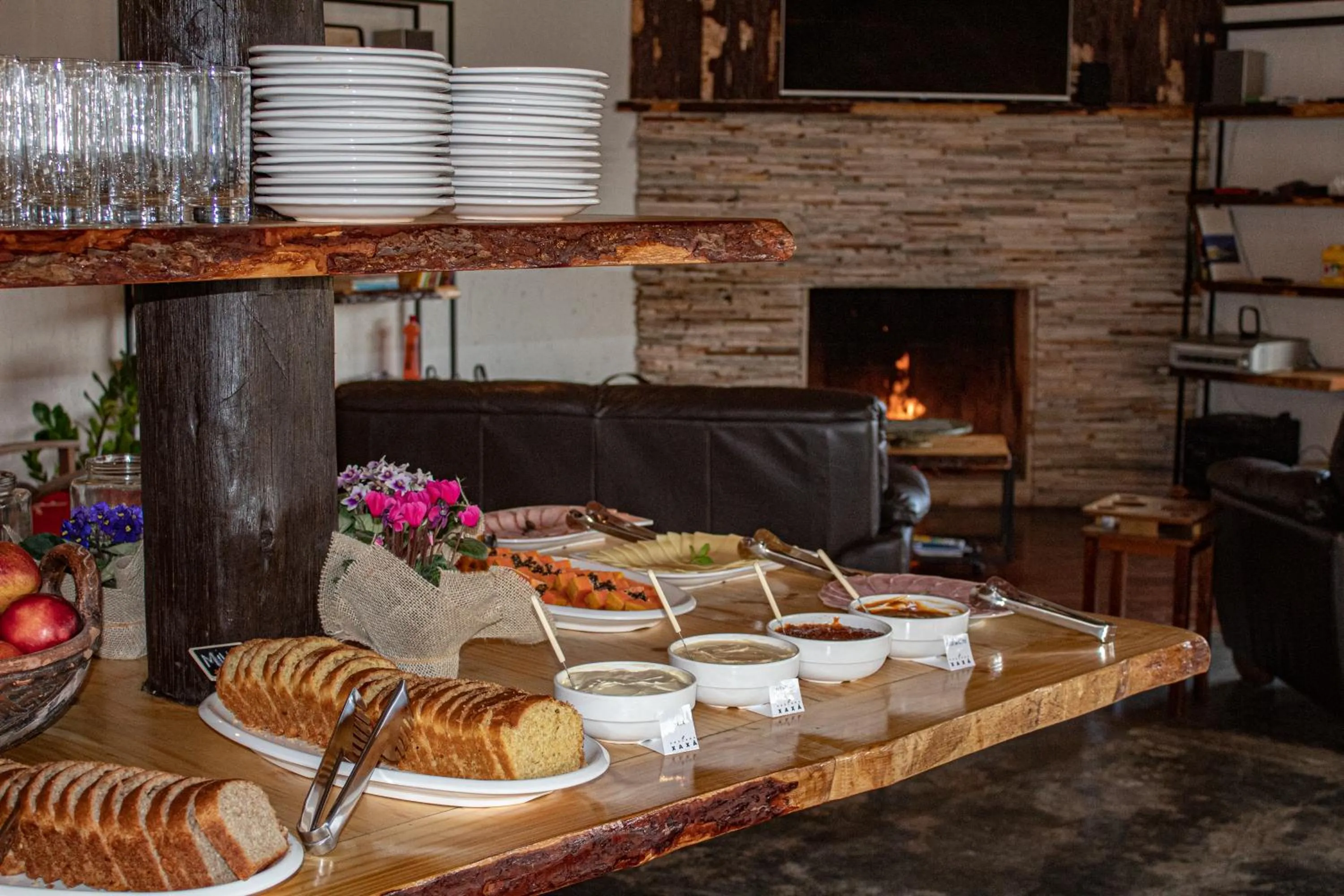 Living room in Pousada Xaxá