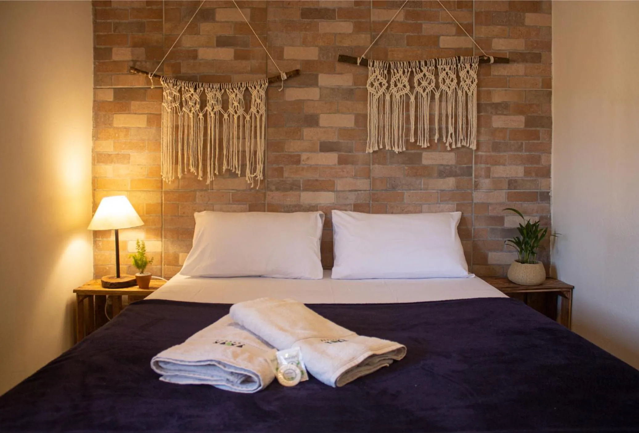 Bed in Pousada Xaxá