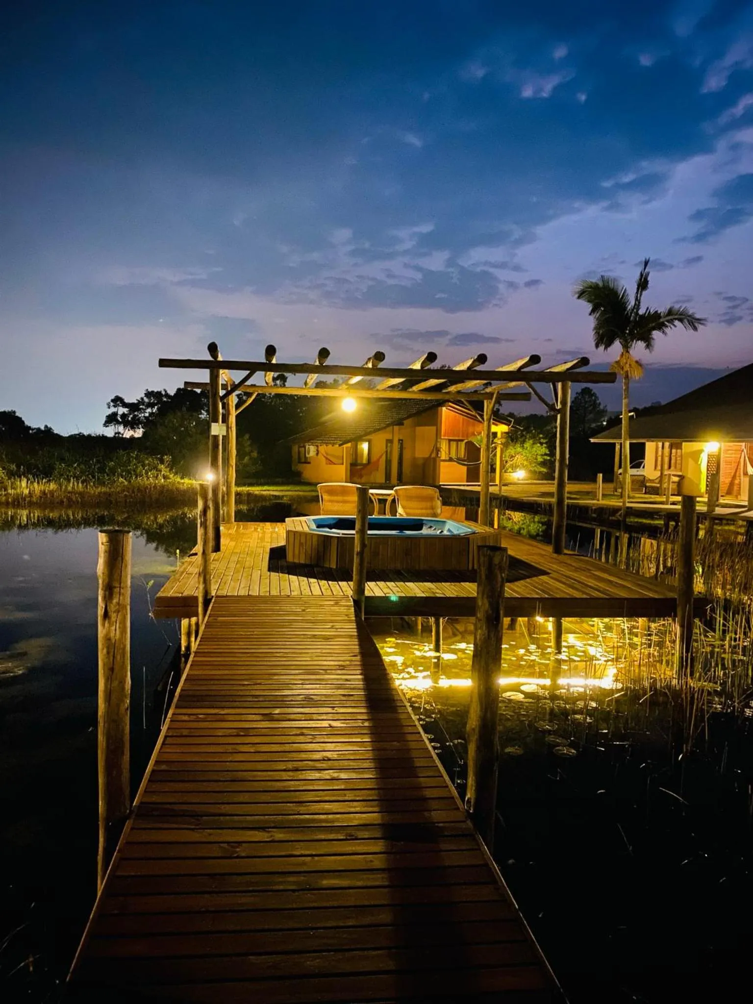 Garden view in Pousada Xaxá