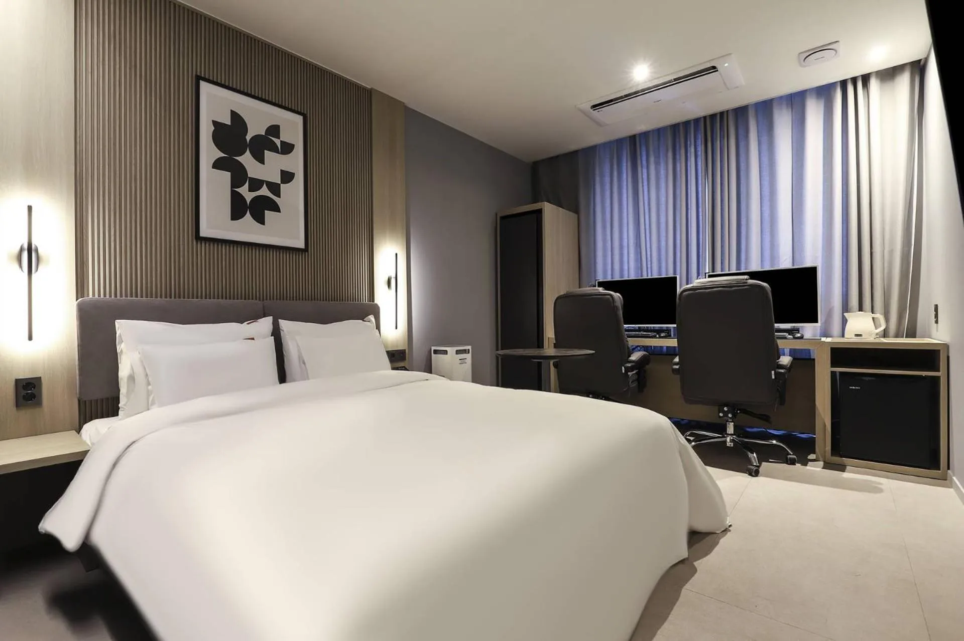 Bed in Wonju Brown Dot Hotel Corporate city