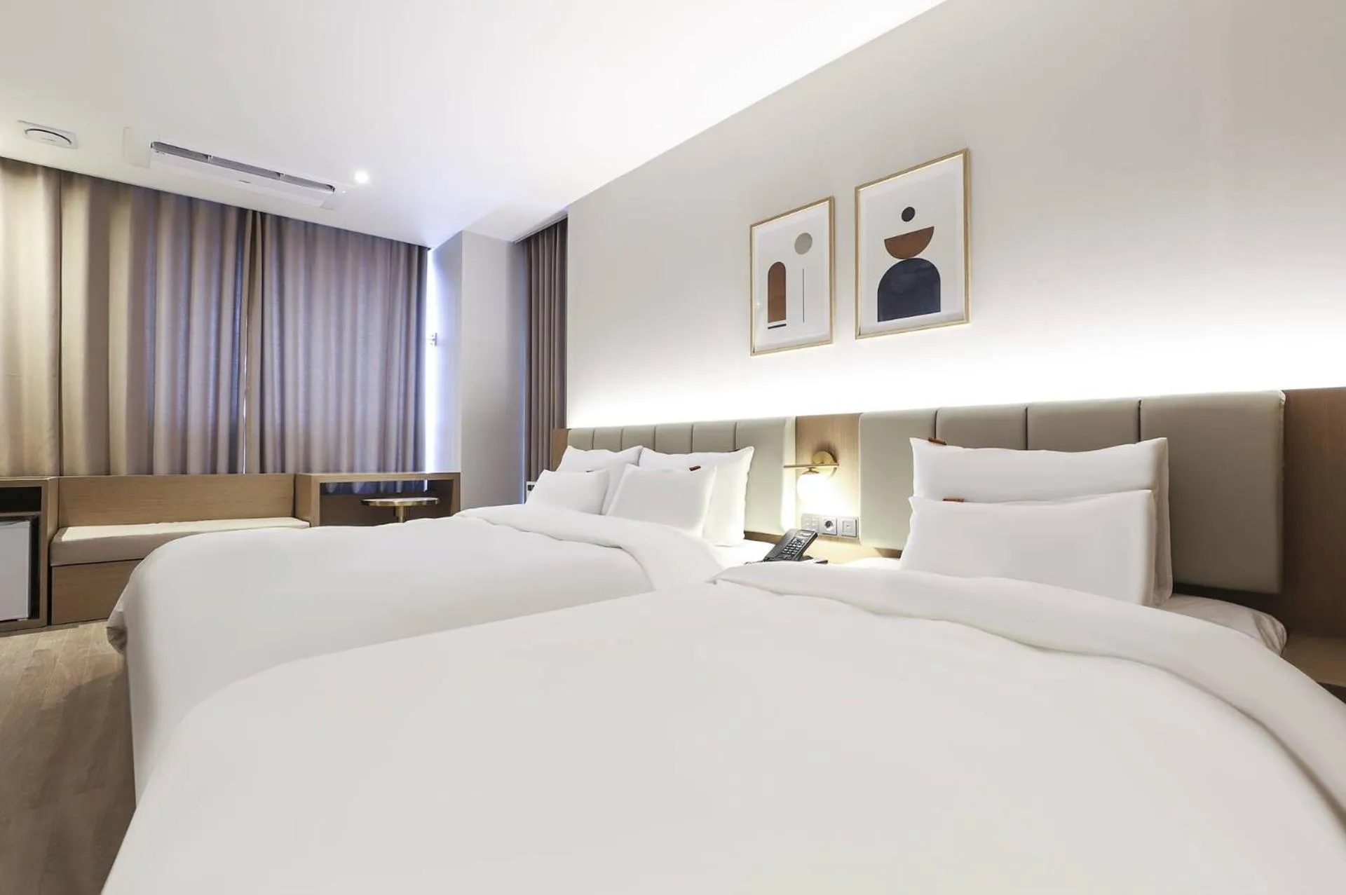 Bed in Wonju Brown Dot Hotel Corporate city