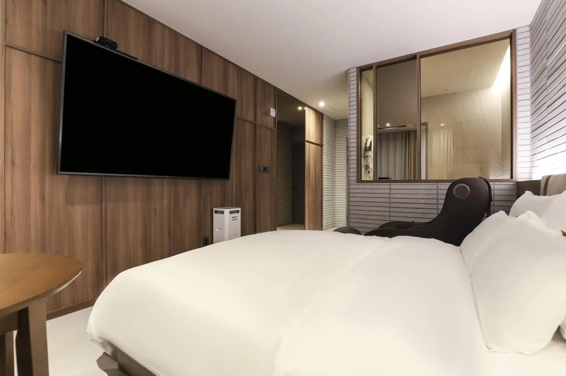 Bed in Wonju Brown Dot Hotel Corporate city