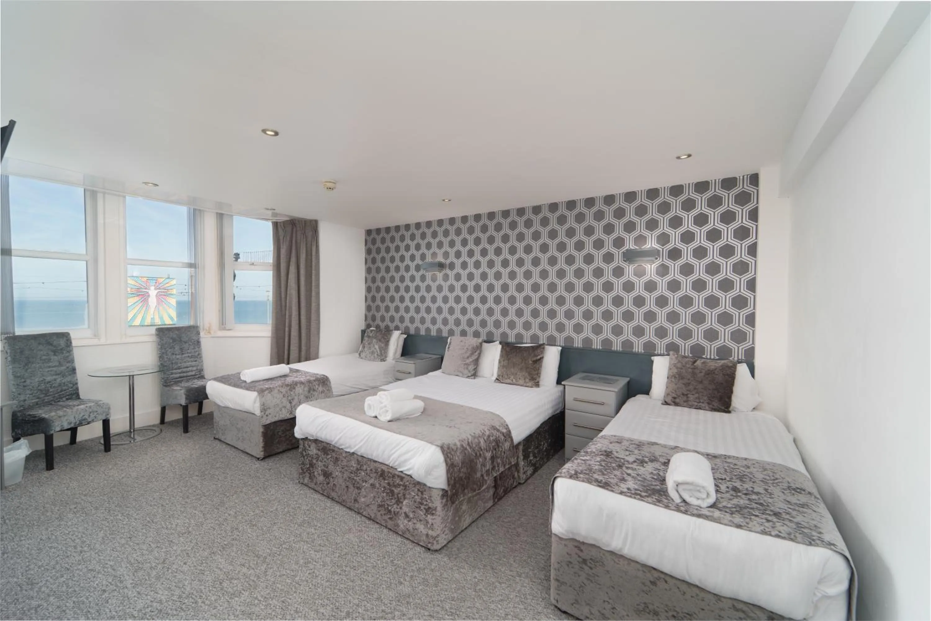 Bed in The Royal Boston Hotel by Compass Hospitality