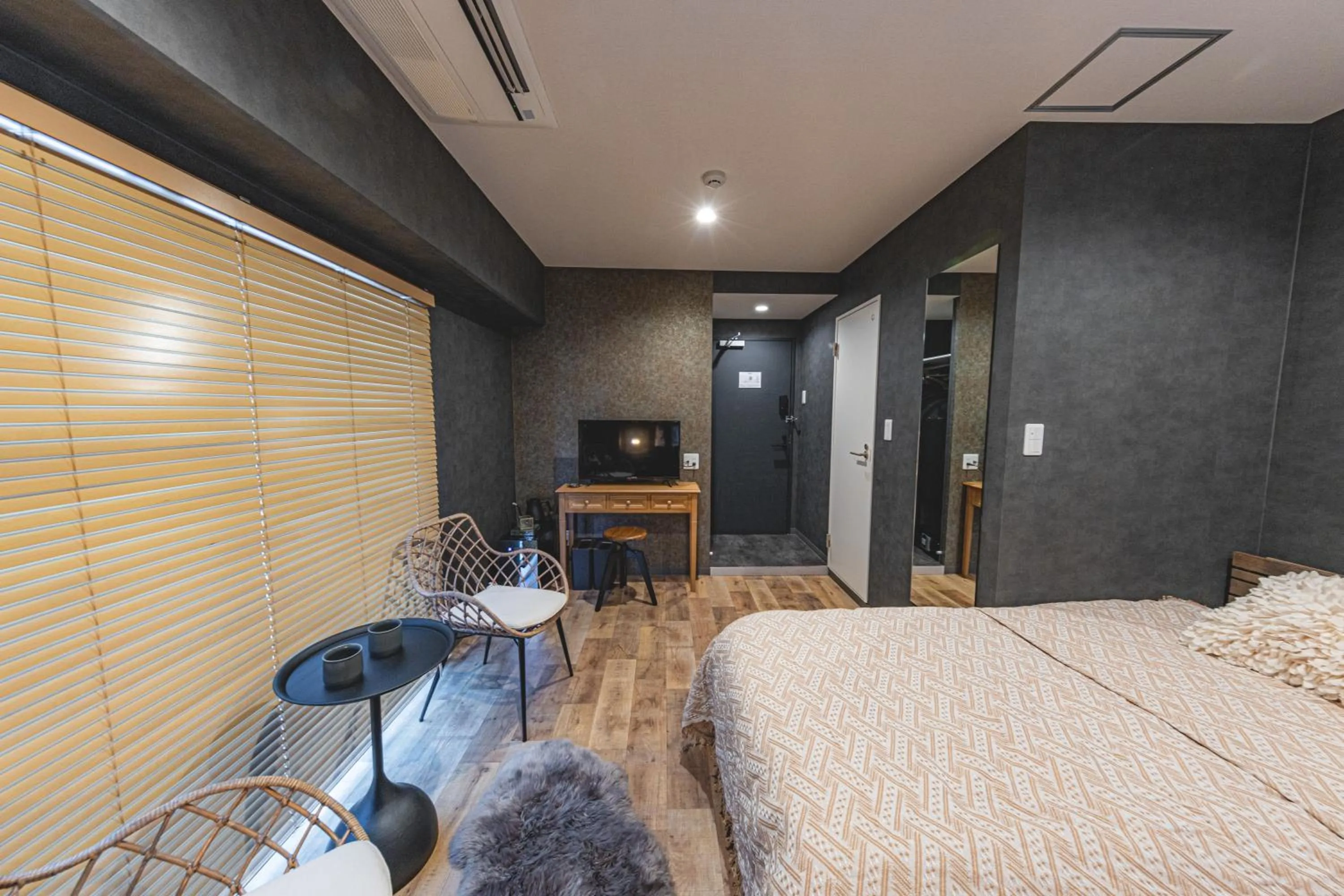 Bedroom, Bed in Inn The Omotesando