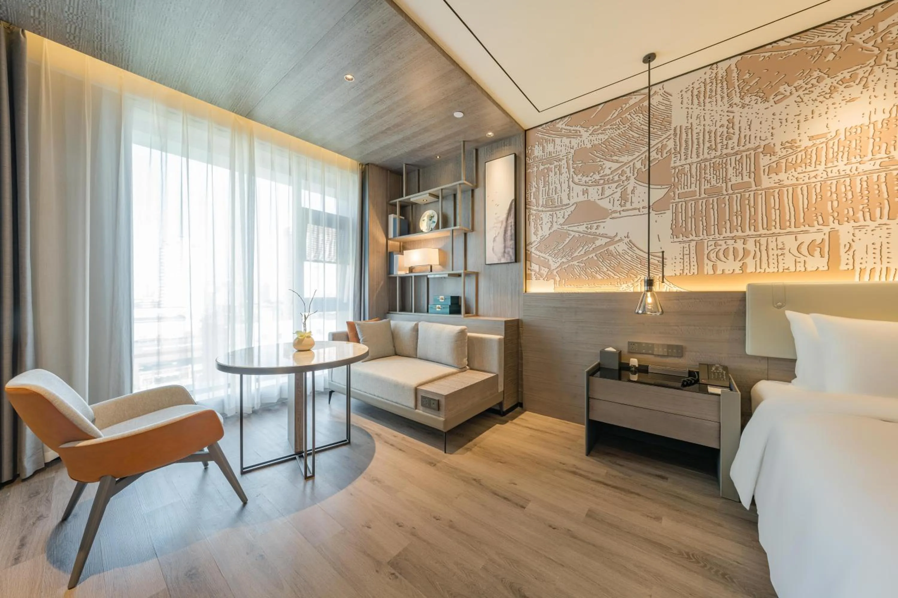 Bed in Yunheyebo Hotel - South Gate of Bell and Drum Tower