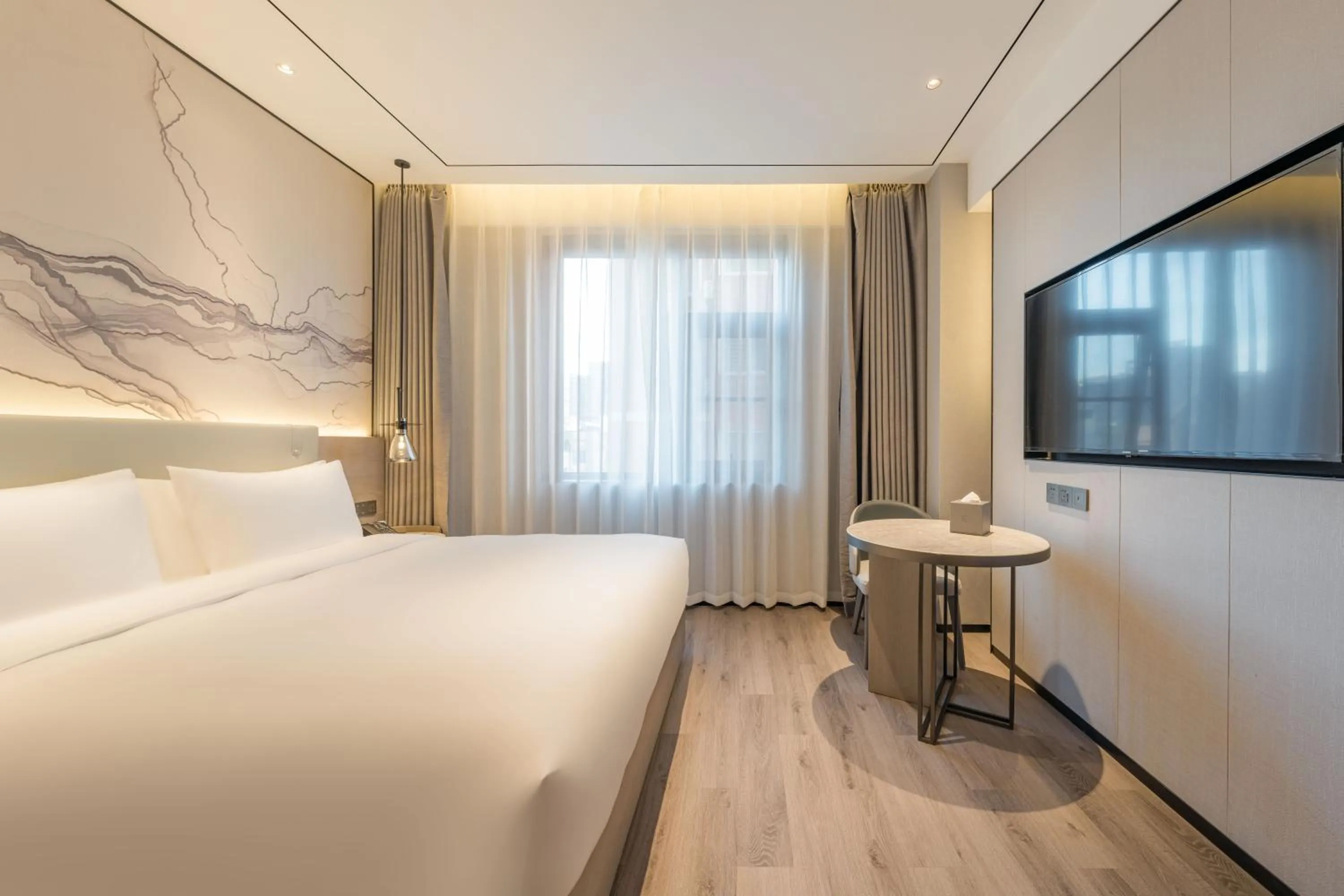 Bed in Yunheyebo Hotel - South Gate of Bell and Drum Tower