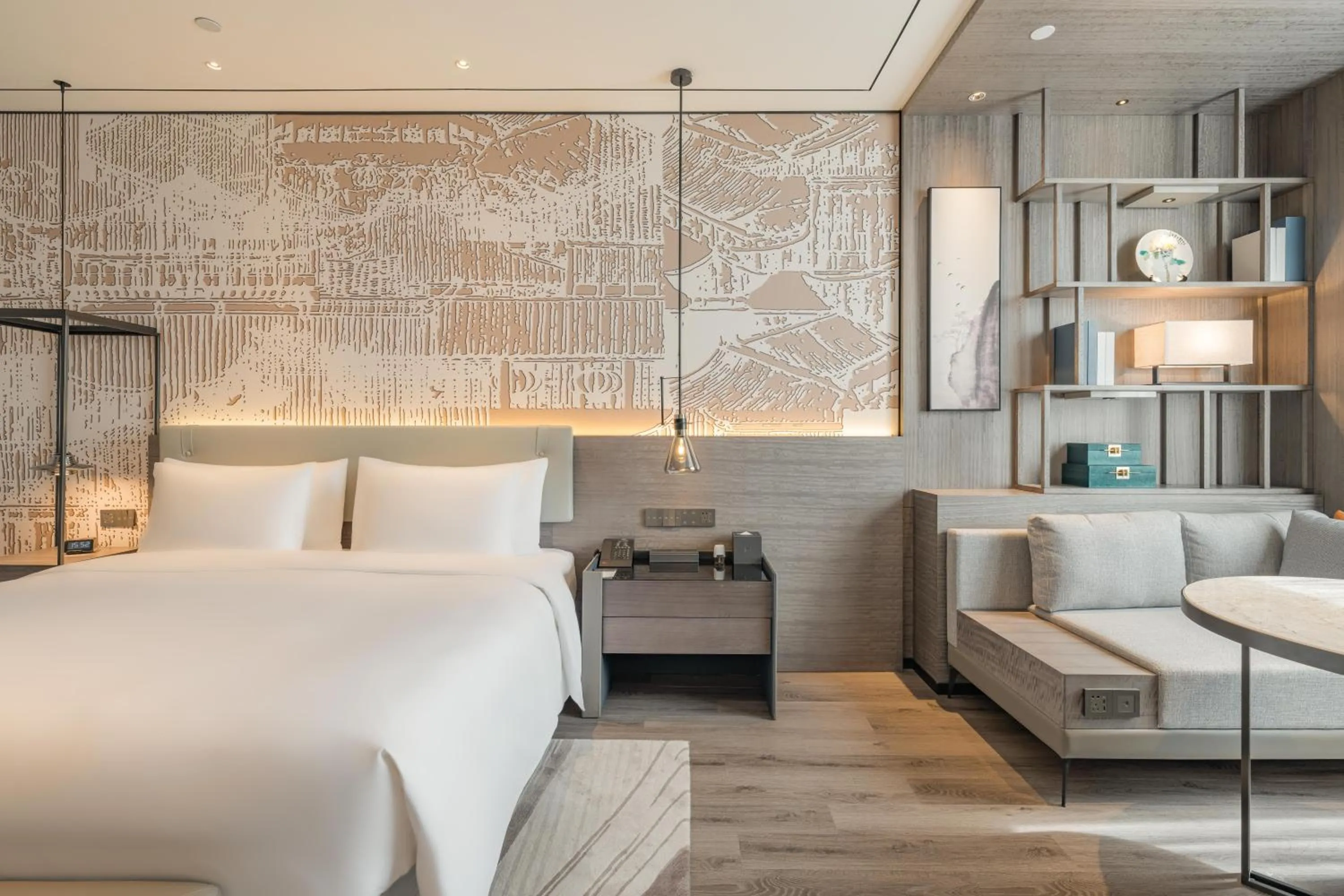 Bed in Yunheyebo Hotel - South Gate of Bell and Drum Tower