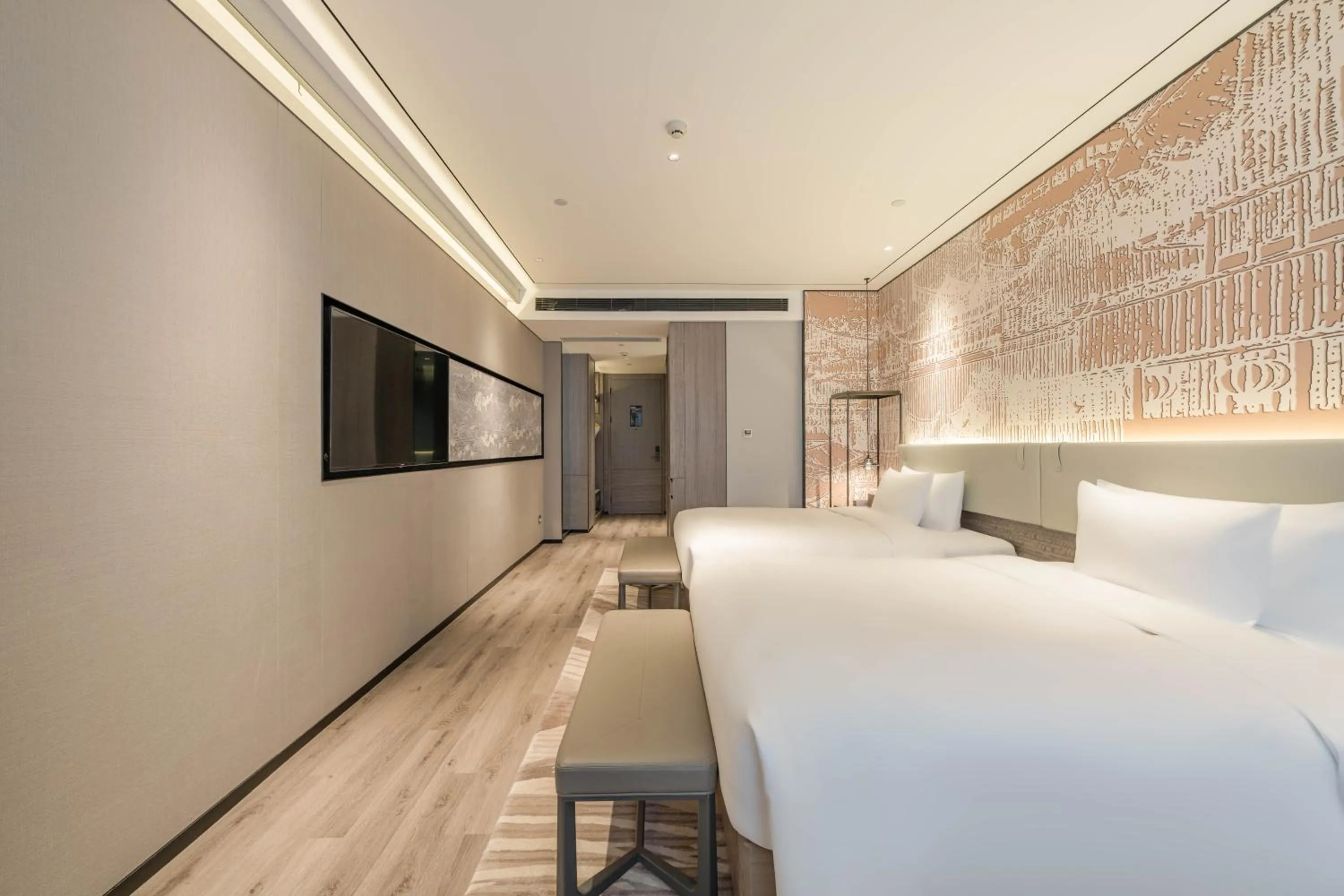 Bed in Yunheyebo Hotel - South Gate of Bell and Drum Tower