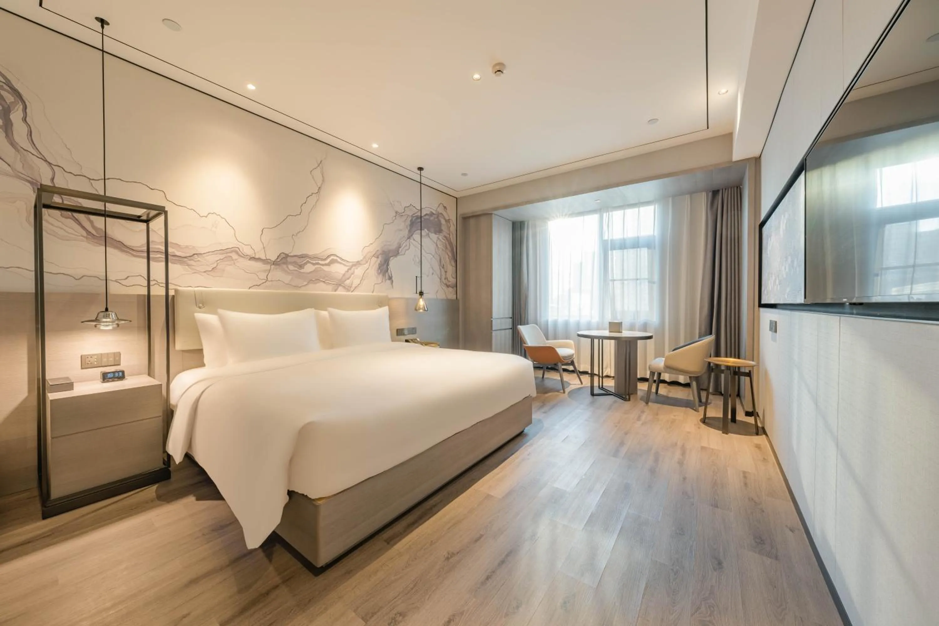 Bed in Yunheyebo Hotel - South Gate of Bell and Drum Tower