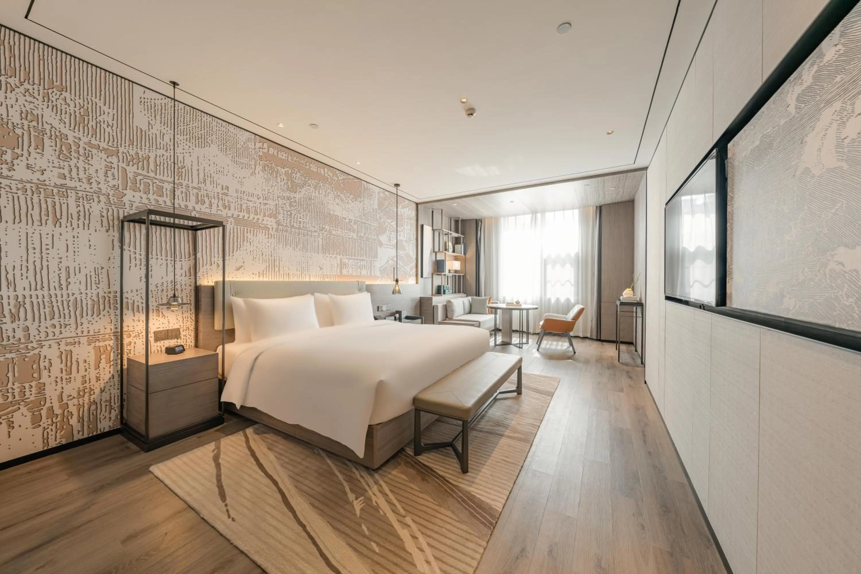 Bed in Yunheyebo Hotel - South Gate of Bell and Drum Tower