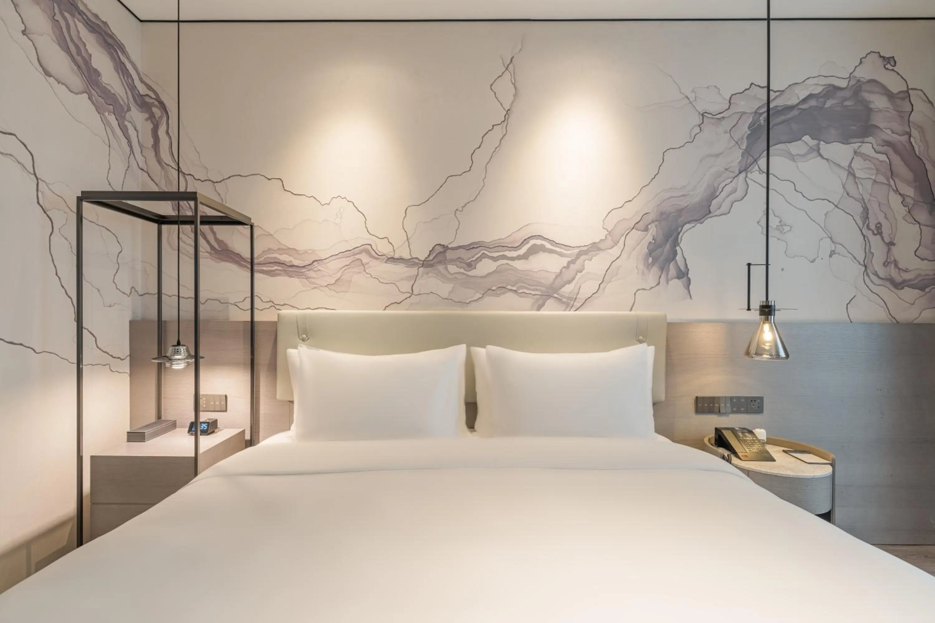 Bed in Yunheyebo Hotel - South Gate of Bell and Drum Tower