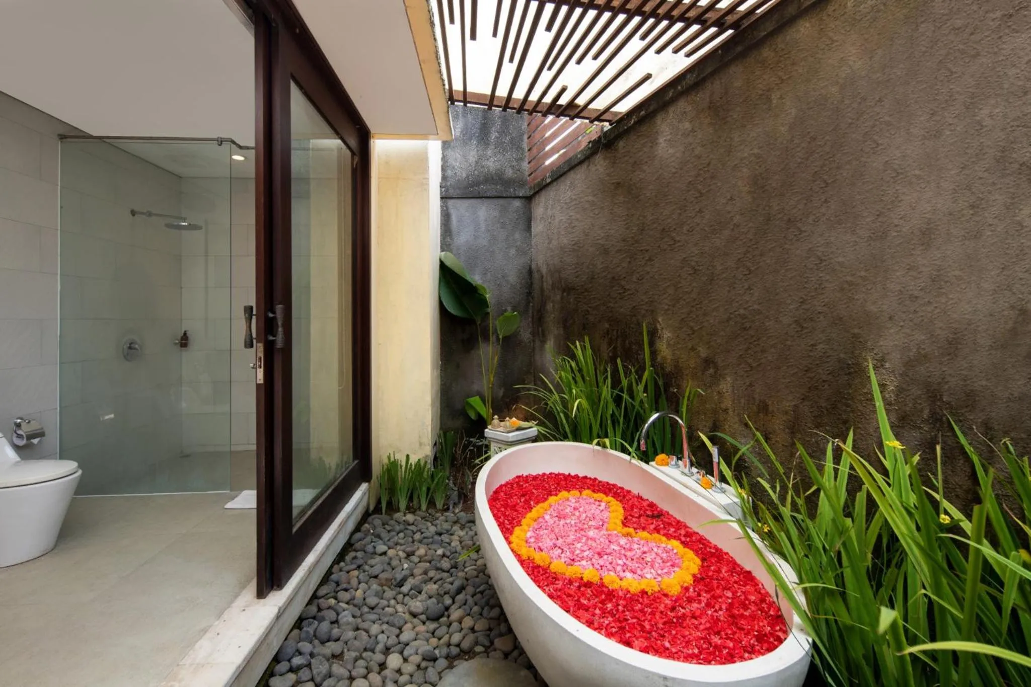 Bathroom in Canggu Circle Villa by Ini Vie Hospitality