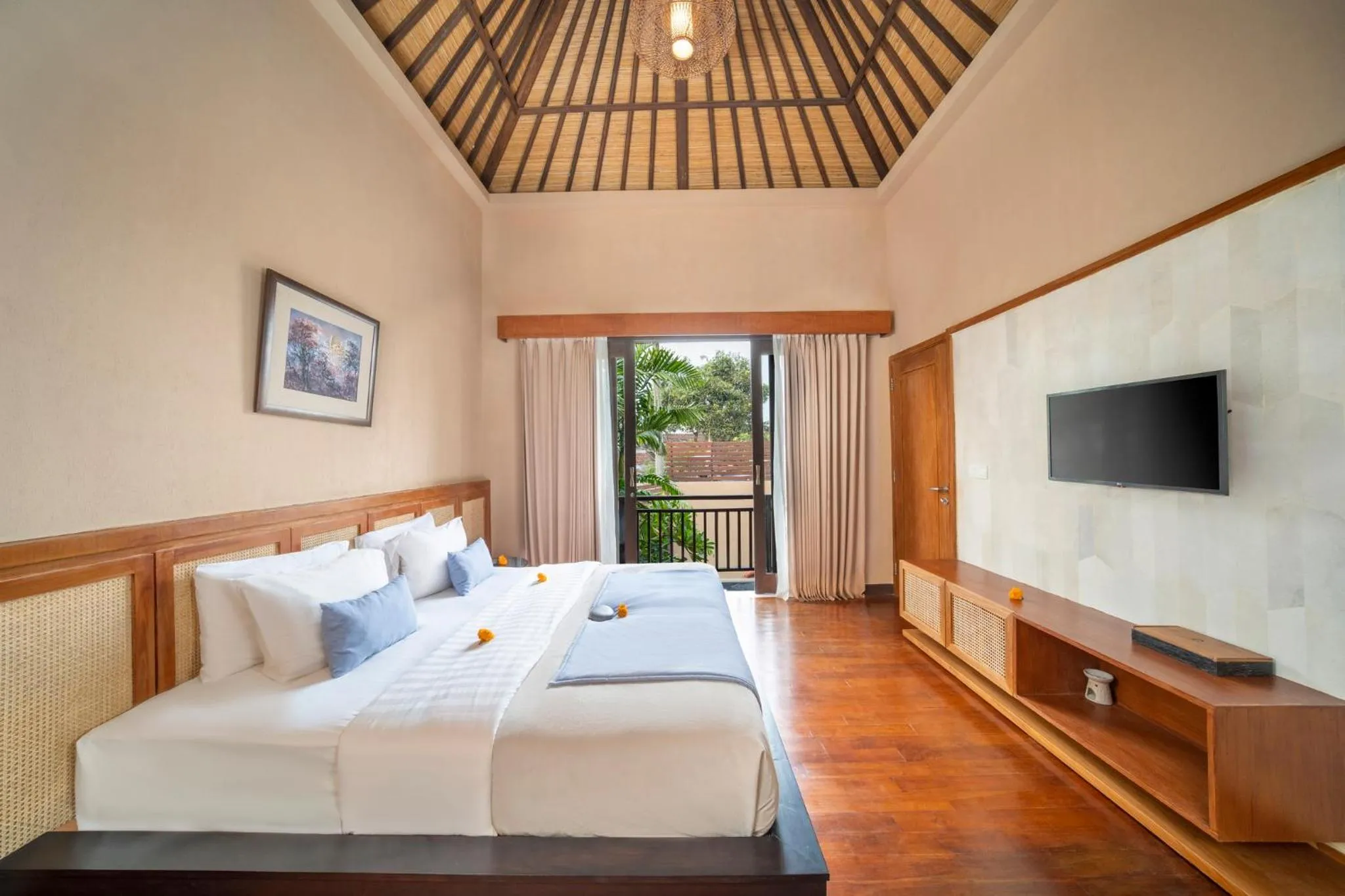 Bedroom, Bed in Canggu Circle Villa by Ini Vie Hospitality