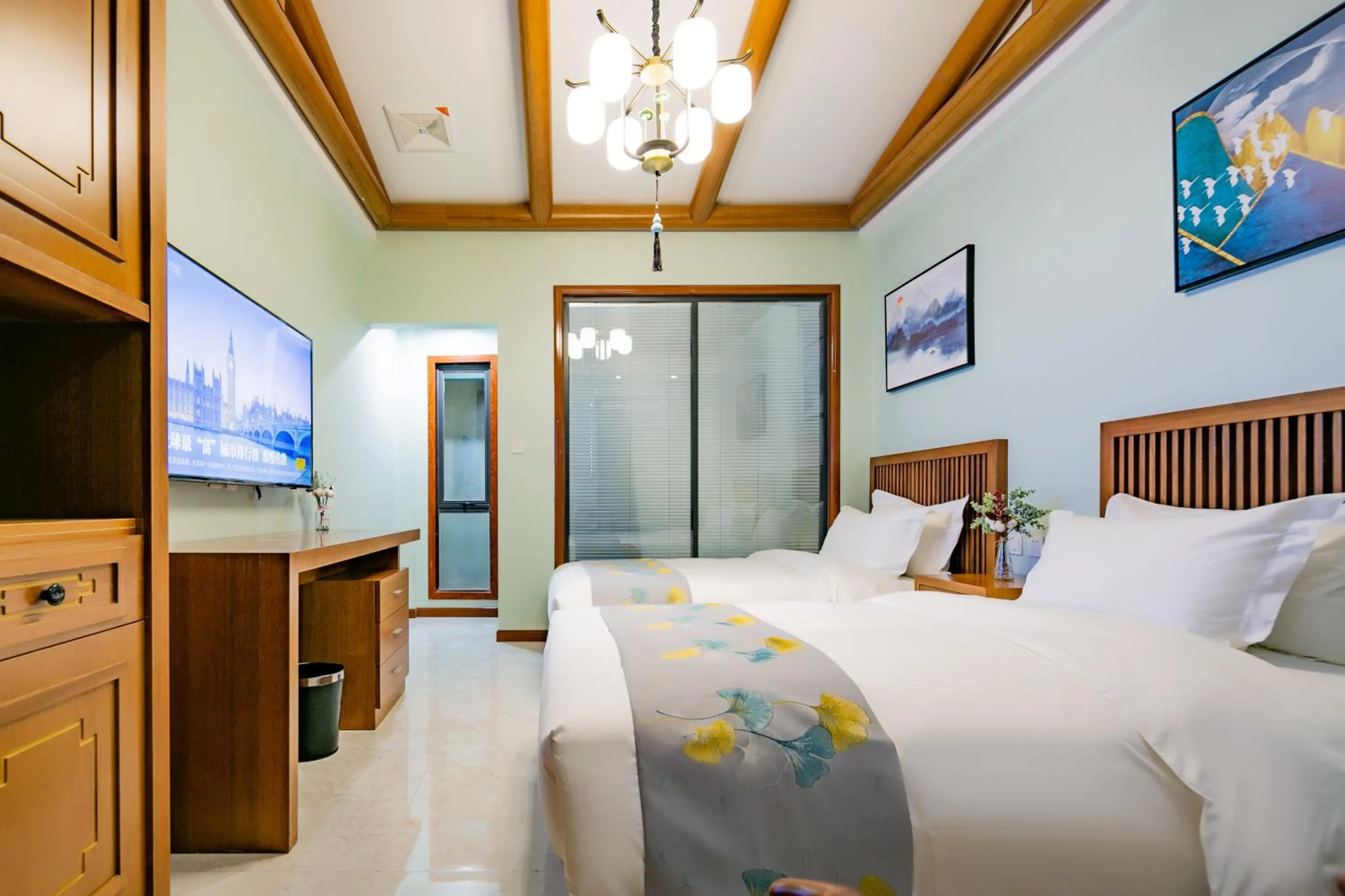 Deluxe Moon Twin Room in Fanjian Inn-Xi'an Drum Tower & Muslim Cultural District
