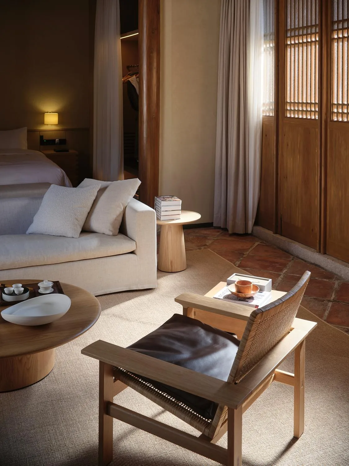 Living room, Bed in Jiangnan House Chaozhou