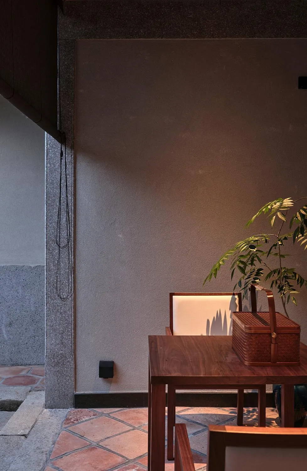 Inner courtyard view in Jiangnan House Chaozhou