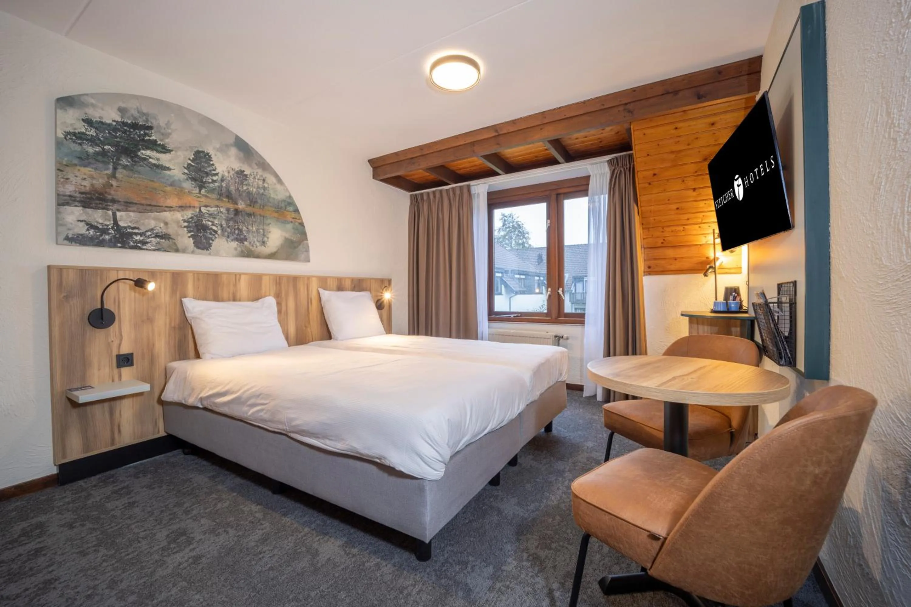 Bedroom, Bed in Fletcher Hotel-Restaurant de Witte Brug