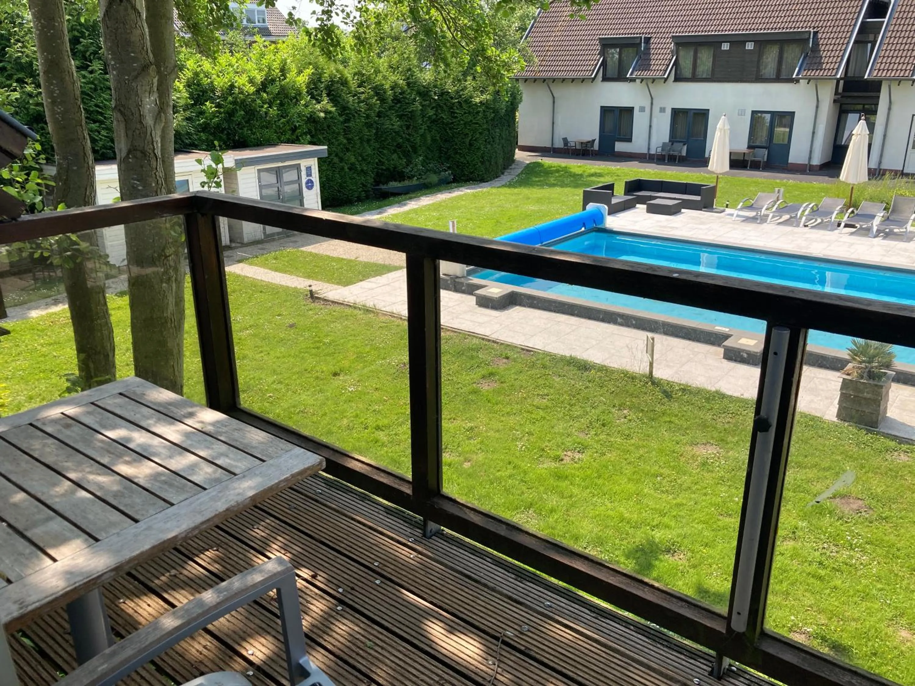 Pool view in Fletcher Hotel-Restaurant de Witte Brug