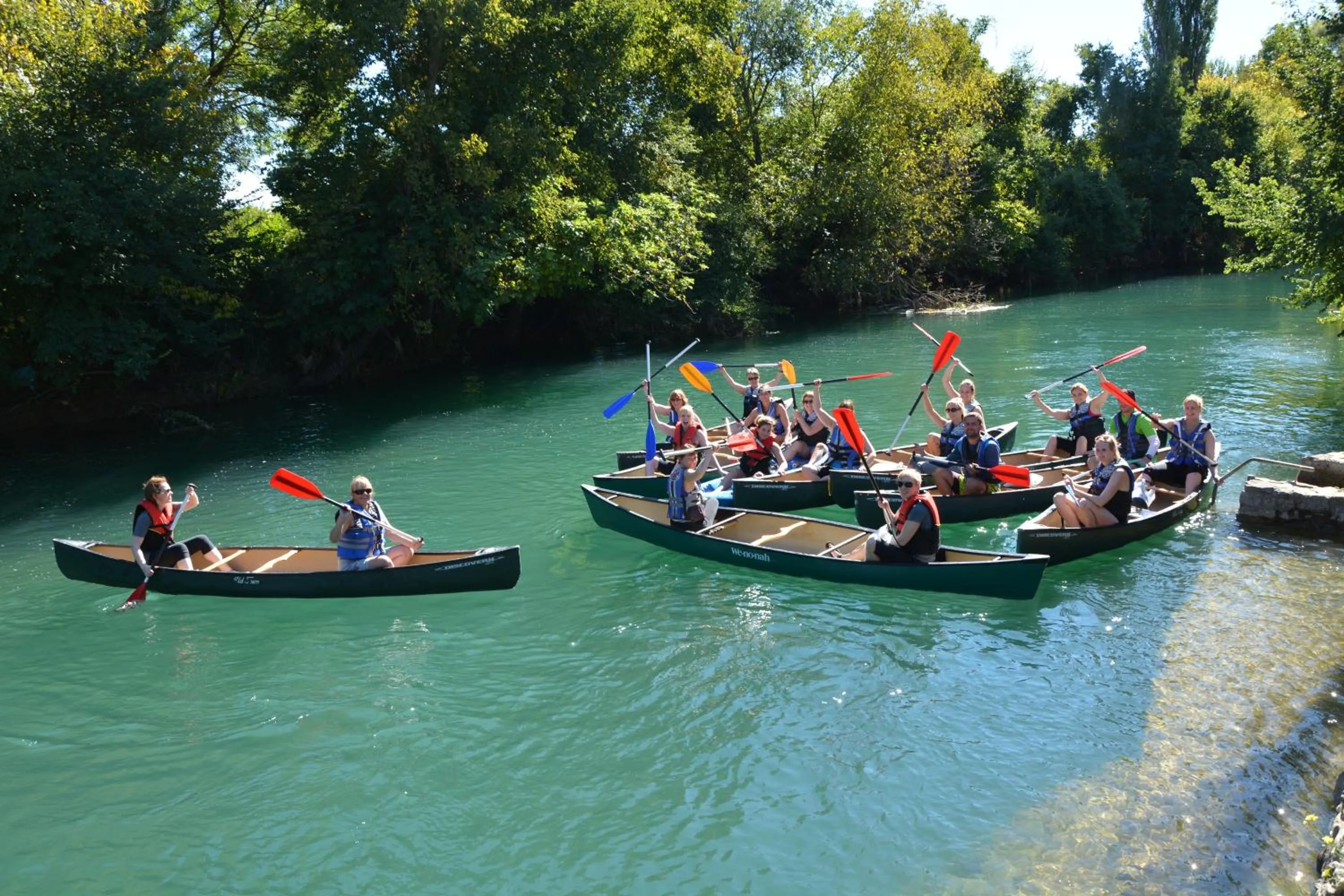 Canoeing in Motel Most