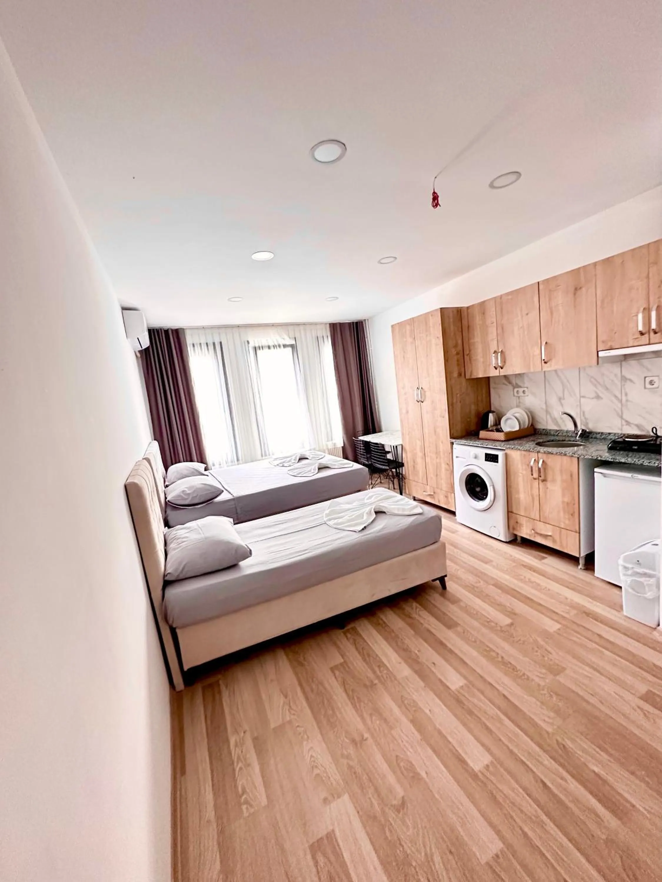 Kitchen or kitchenette, Bed in Alaca Suit