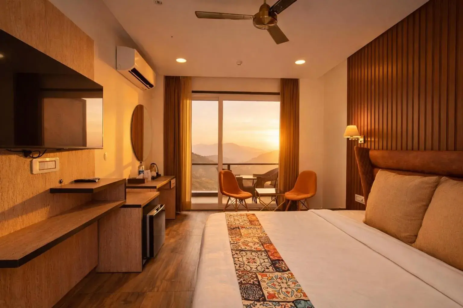 Bedroom, Bed in AH Grand Villa - Hotel Near Dalai Lama Temple Bedroom, Bed in AH Grand Villa - Hotel Near Dalai Lama Temple