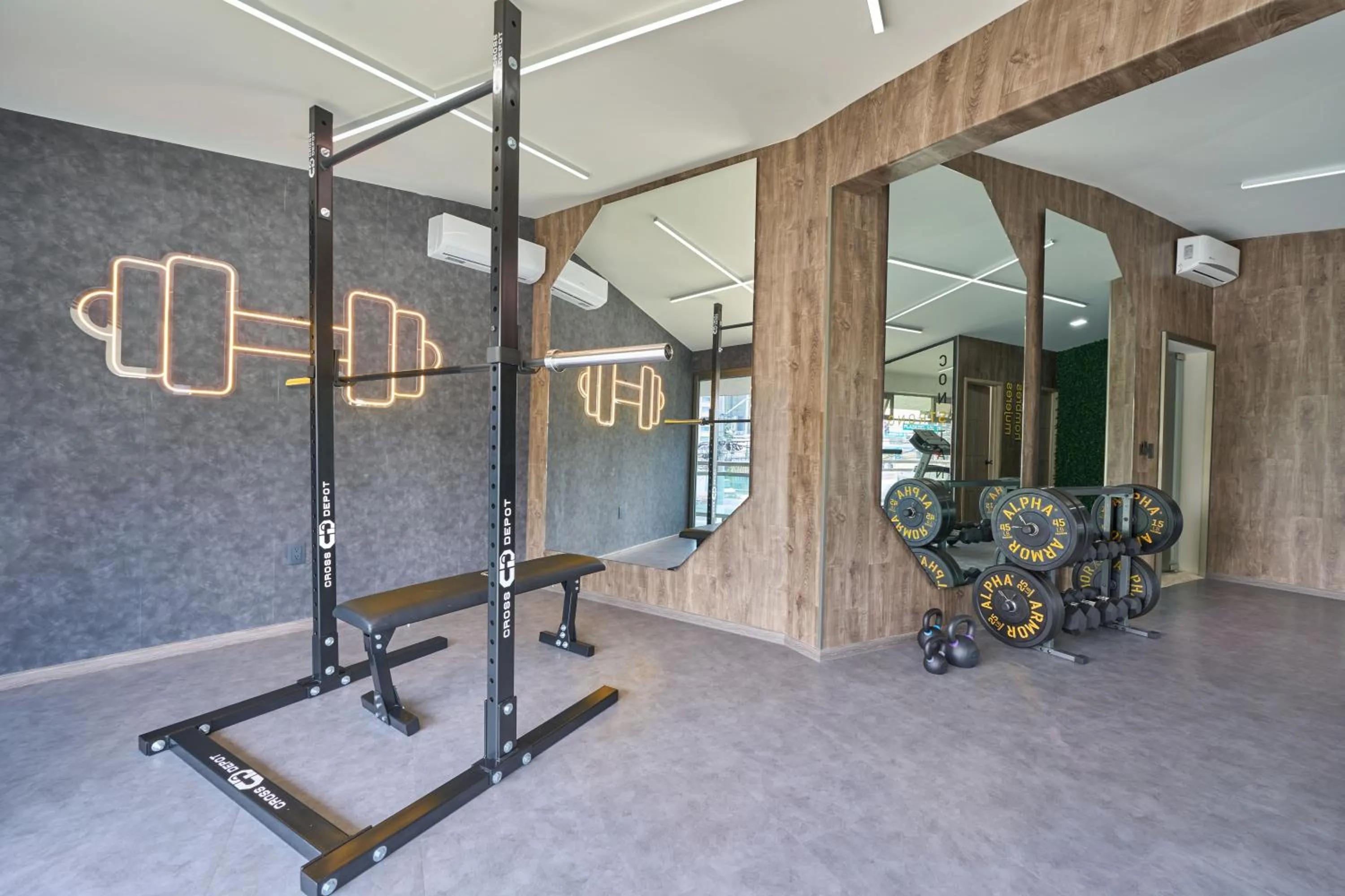 Fitness centre/facilities in Hotel Estancia Business Class