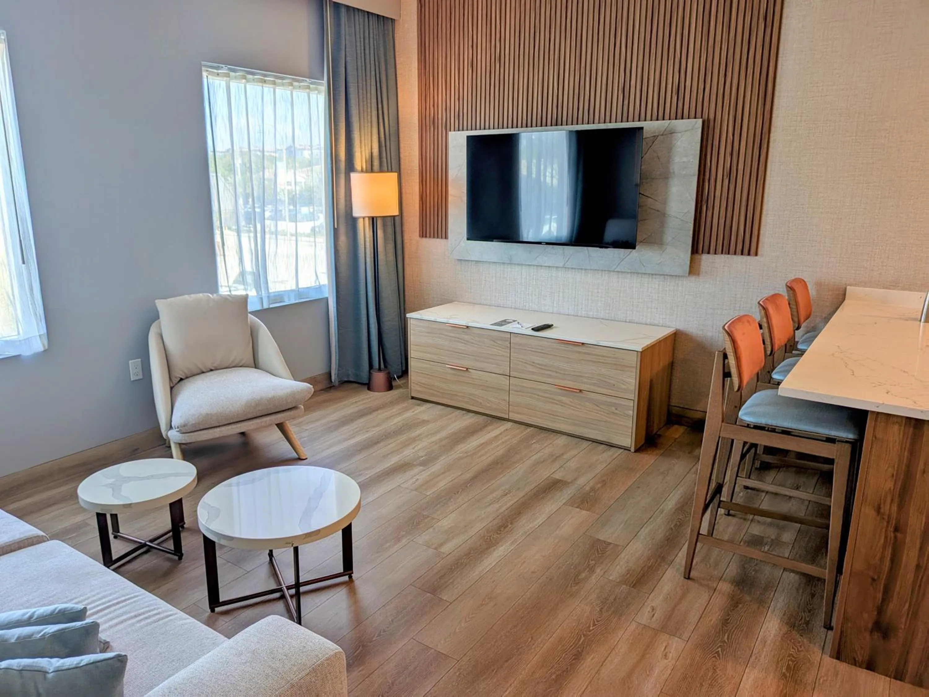 Living room, Bed in Sea Glass Beach Place, Trademark Collection by Wyndham