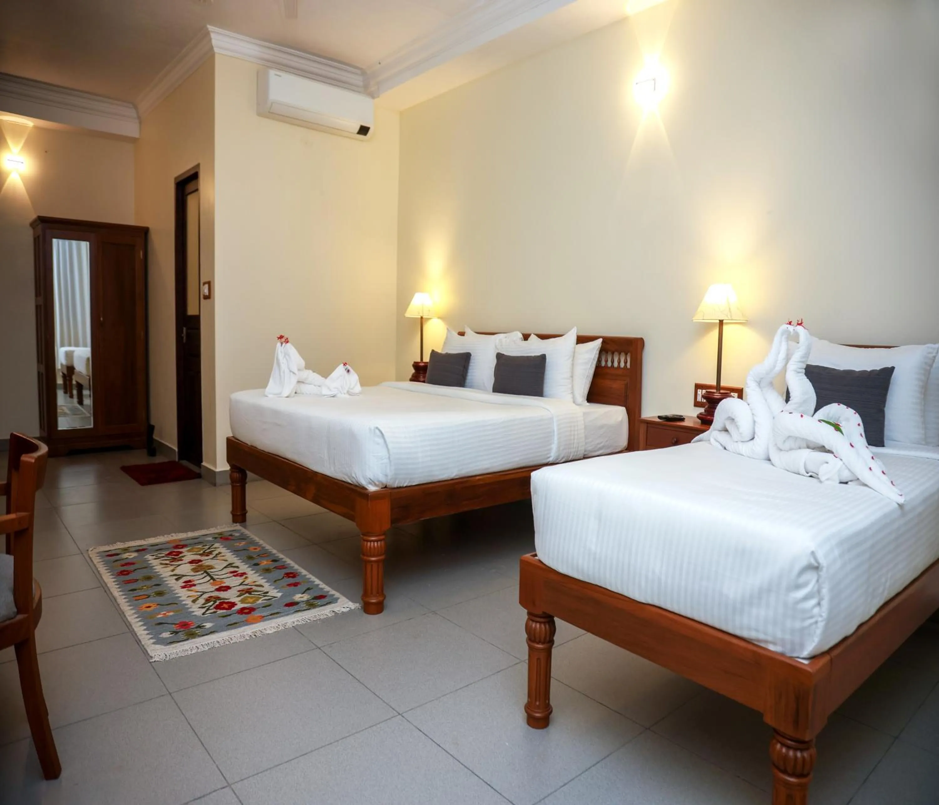 View (from property/room), Bed in Mango Hill La Serene Puducherry