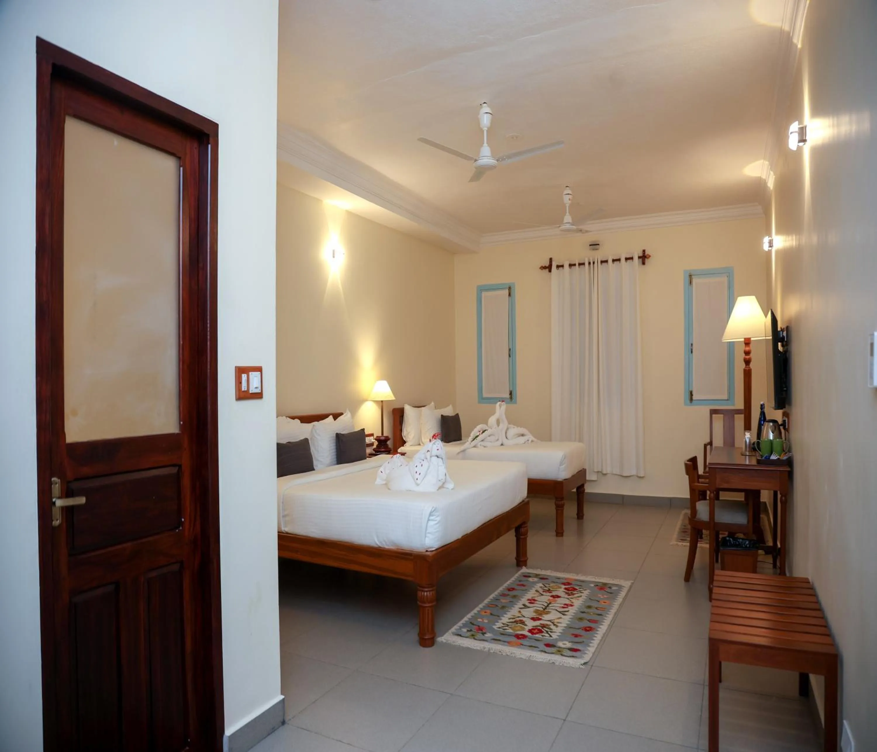 View (from property/room), Bed in Mango Hill La Serene Puducherry