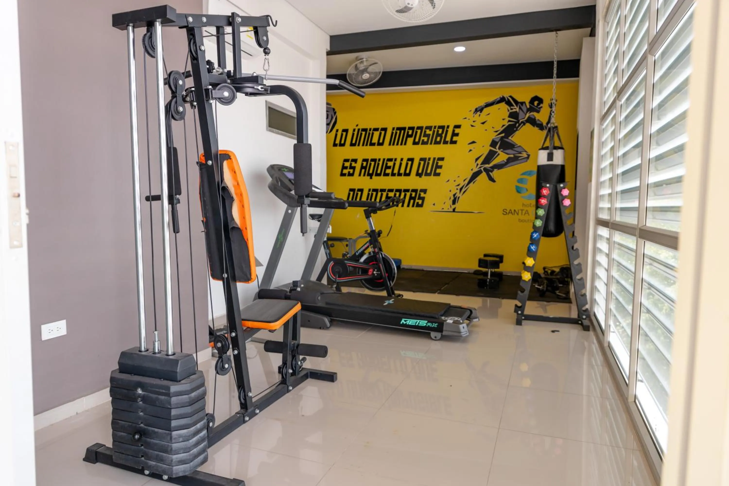 Fitness centre/facilities in Hotel Santa Clara Boutique