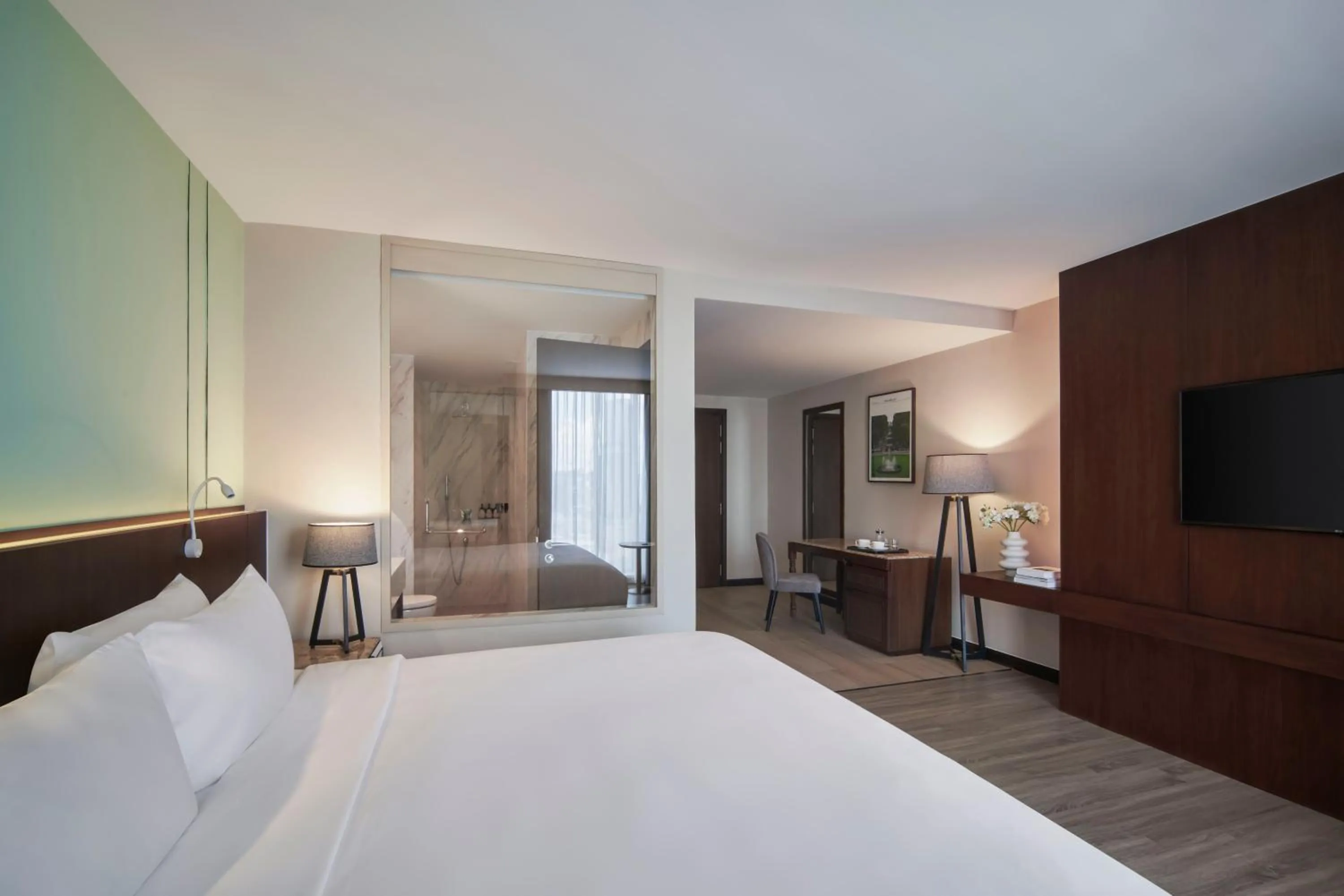 Photo of the whole room, Bed in Signature by M Village Lê Thánh Tôn