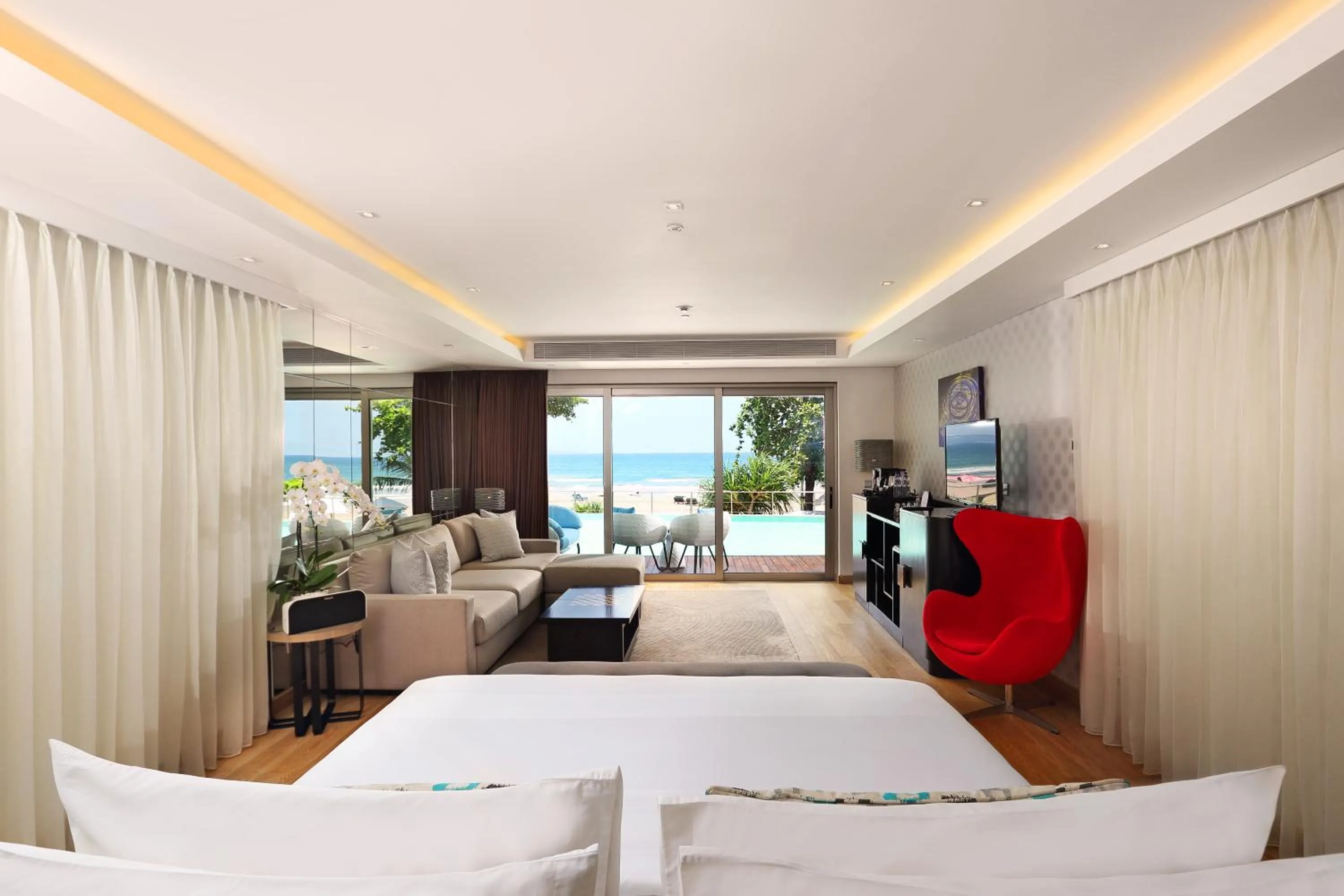 Bedroom, Bed in Double - Six, Luxury Hotel - Seminyak