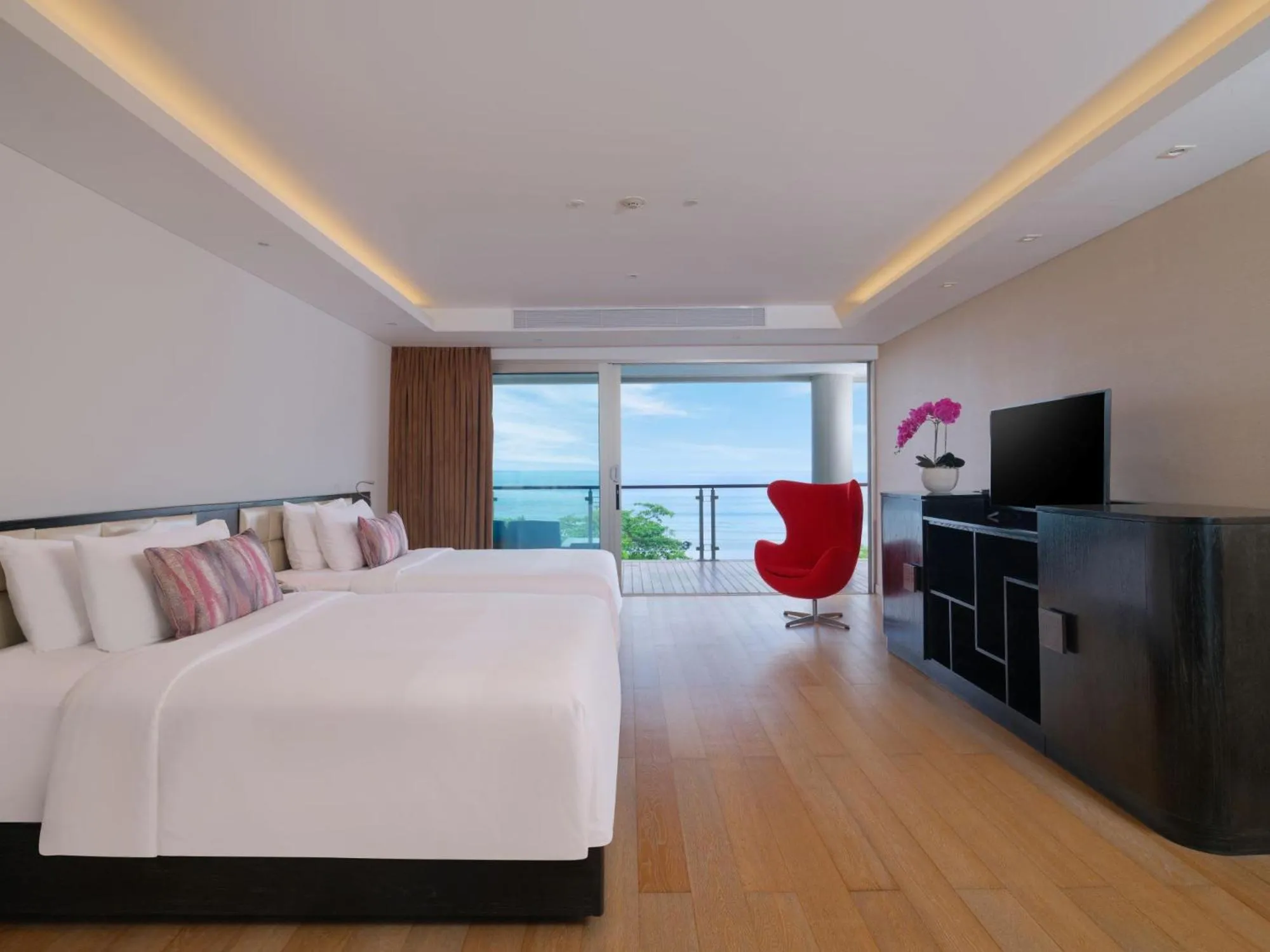 Bedroom, Bed in Double - Six, Luxury Hotel - Seminyak