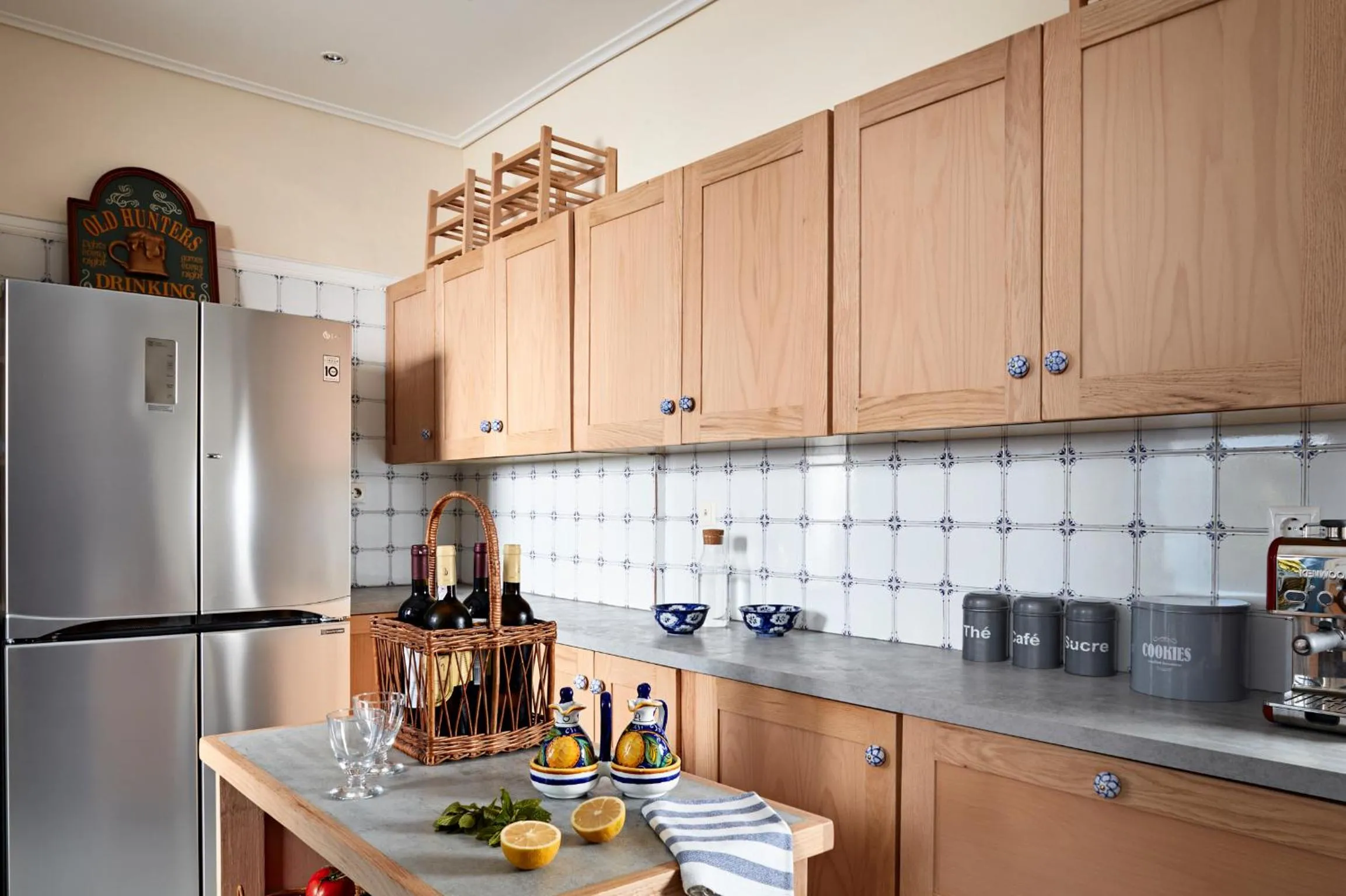 Communal kitchen in Villa Irini