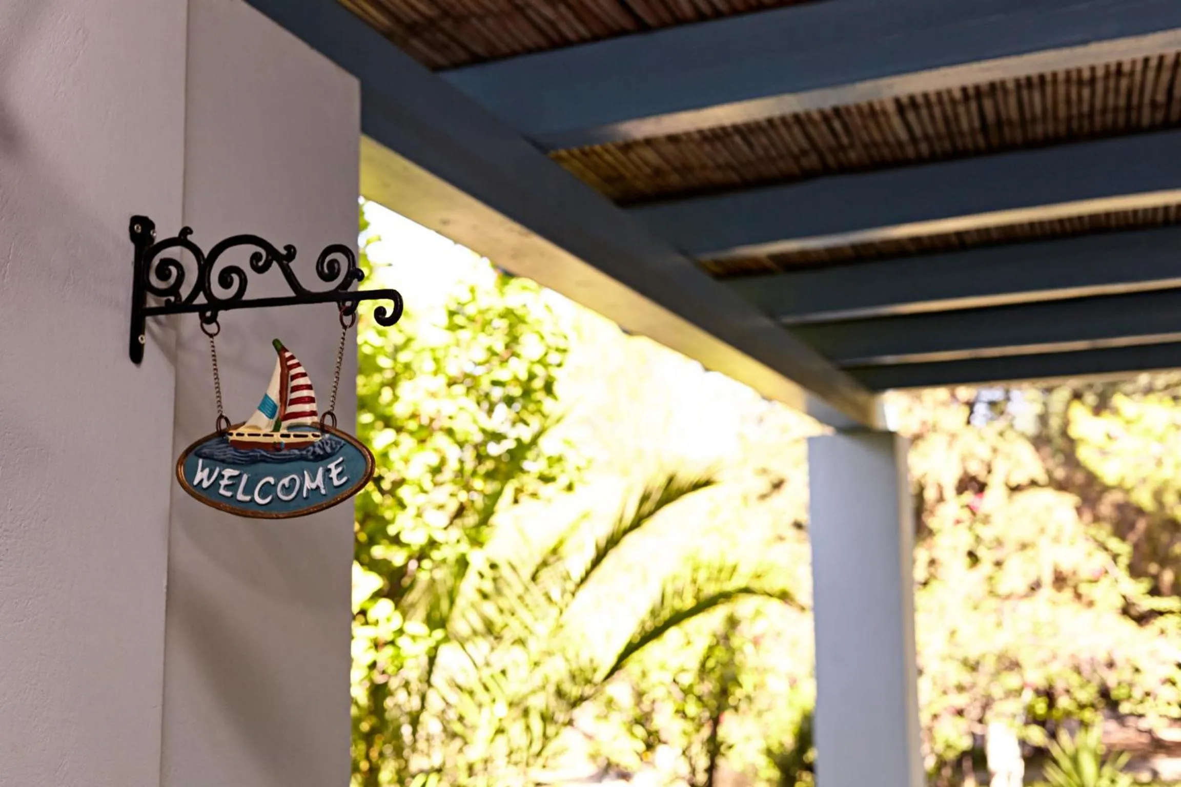 Facade/entrance in Villa Irini