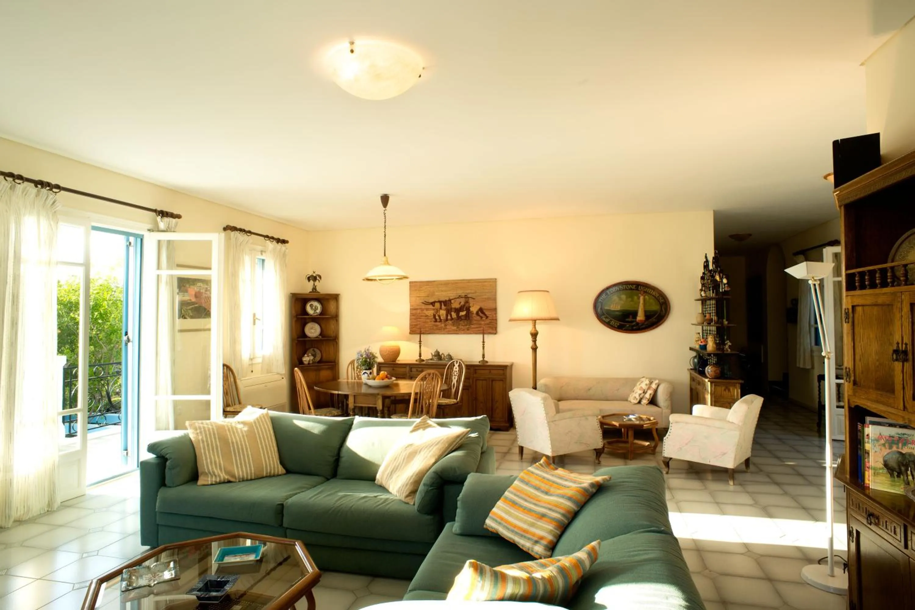 Communal lounge/ TV room in Villa Irini