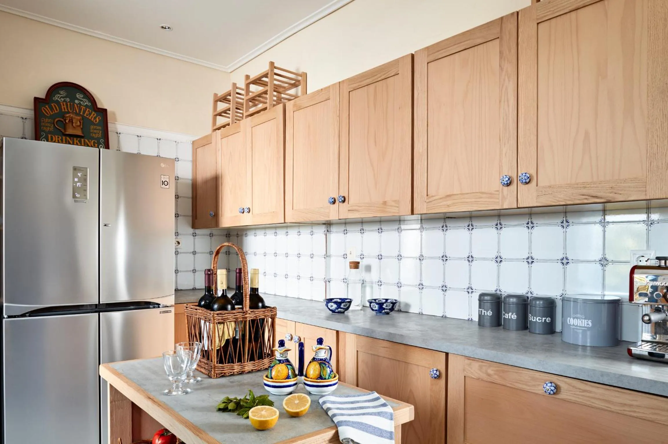 Communal kitchen in Villa Irini
