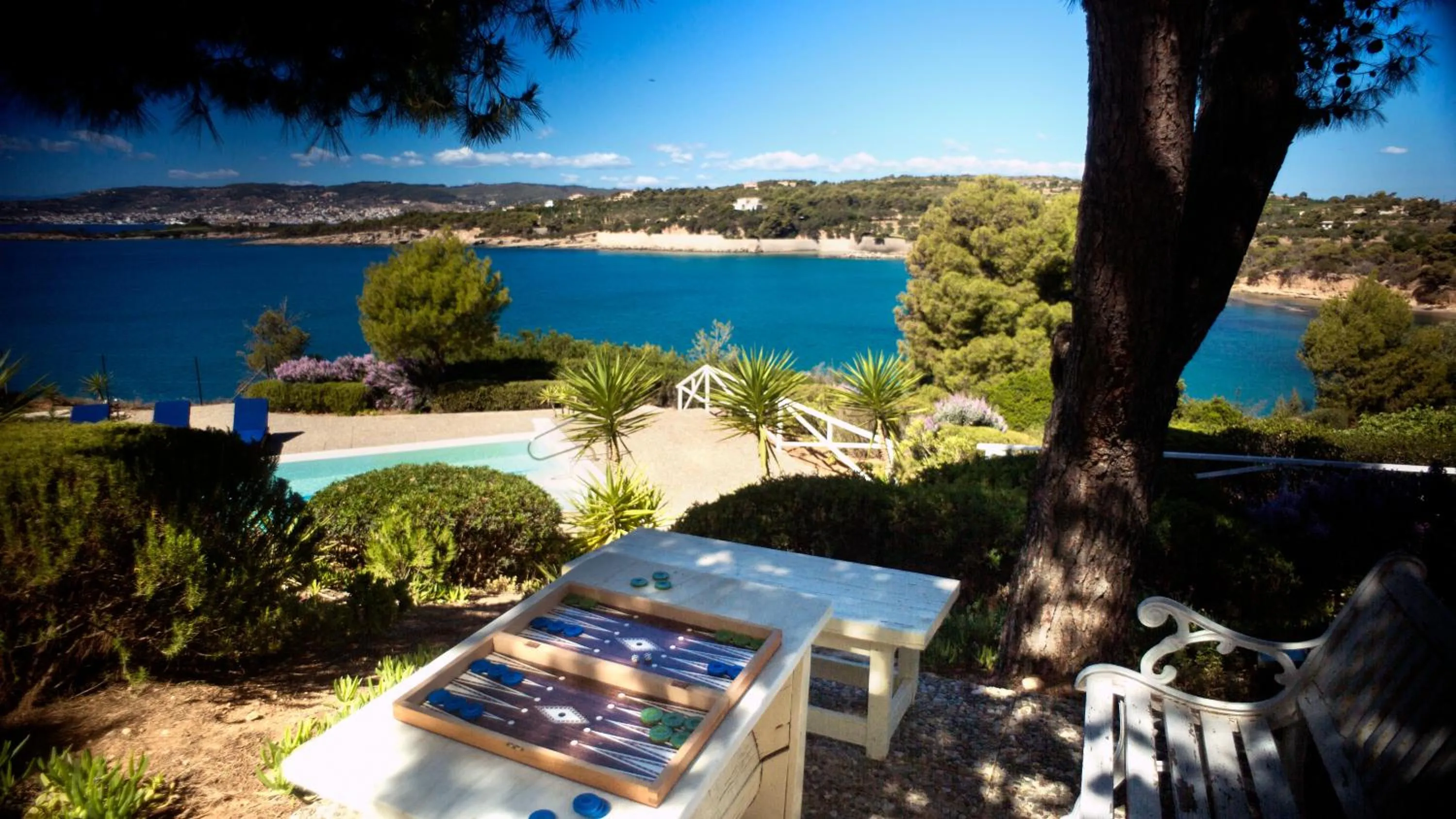 Garden view in Villa Irini